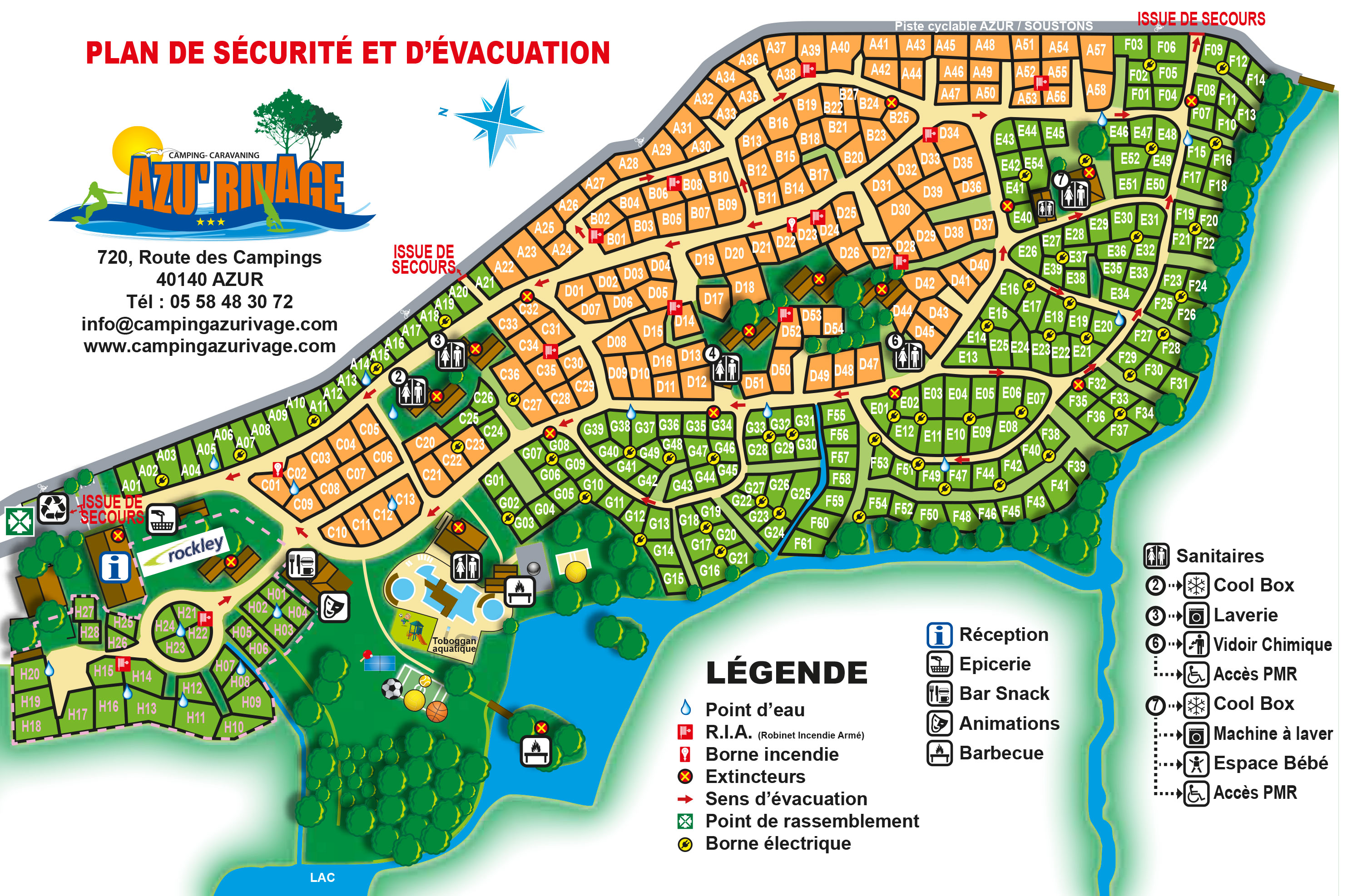 Plattegrond Azu'Rivage