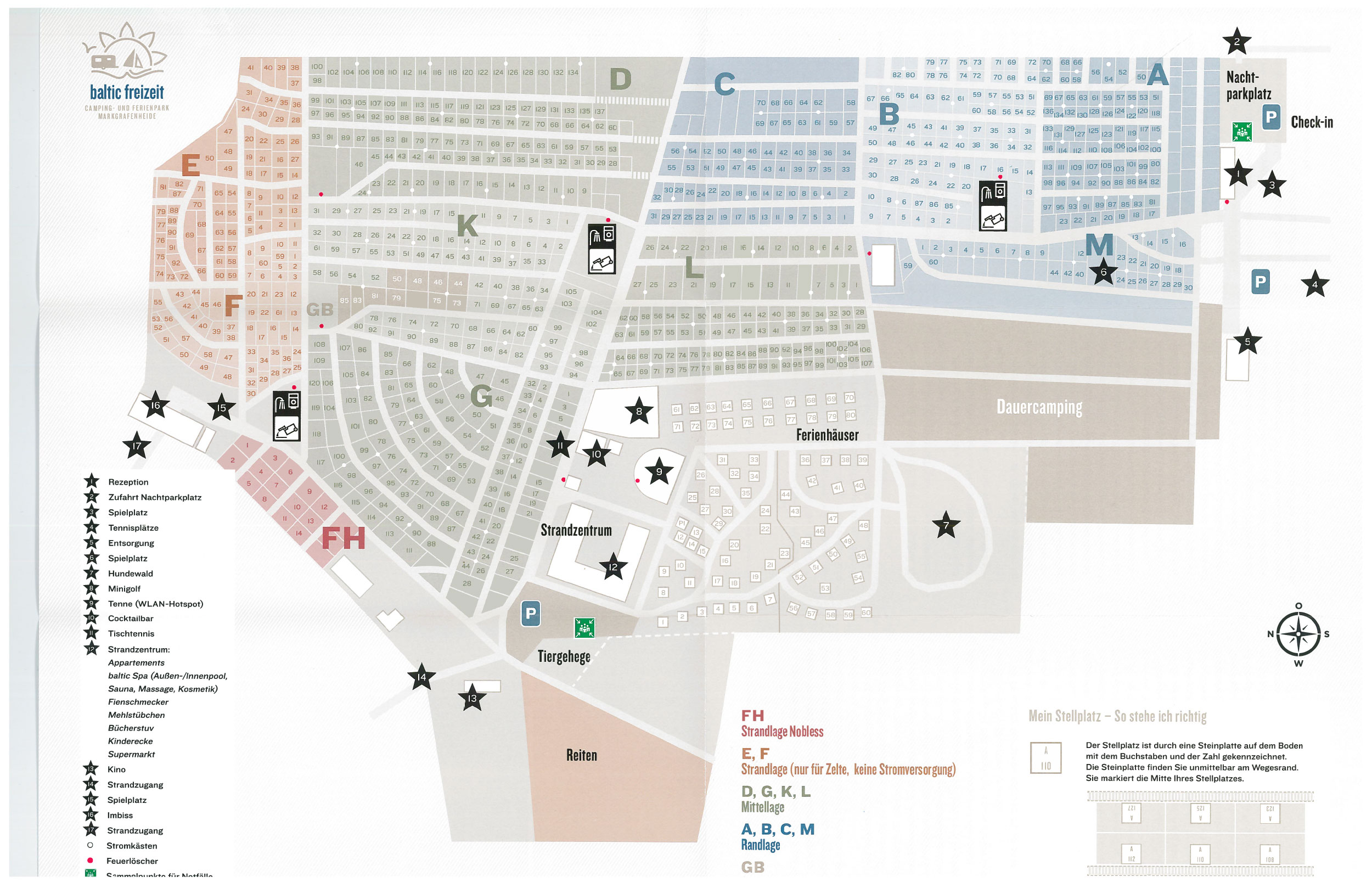 Plattegrond Baltic-Freizeit Markgrafenheide