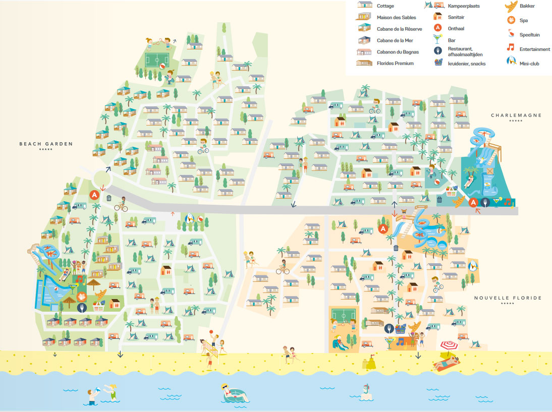 Plattegrond Beach Garden 