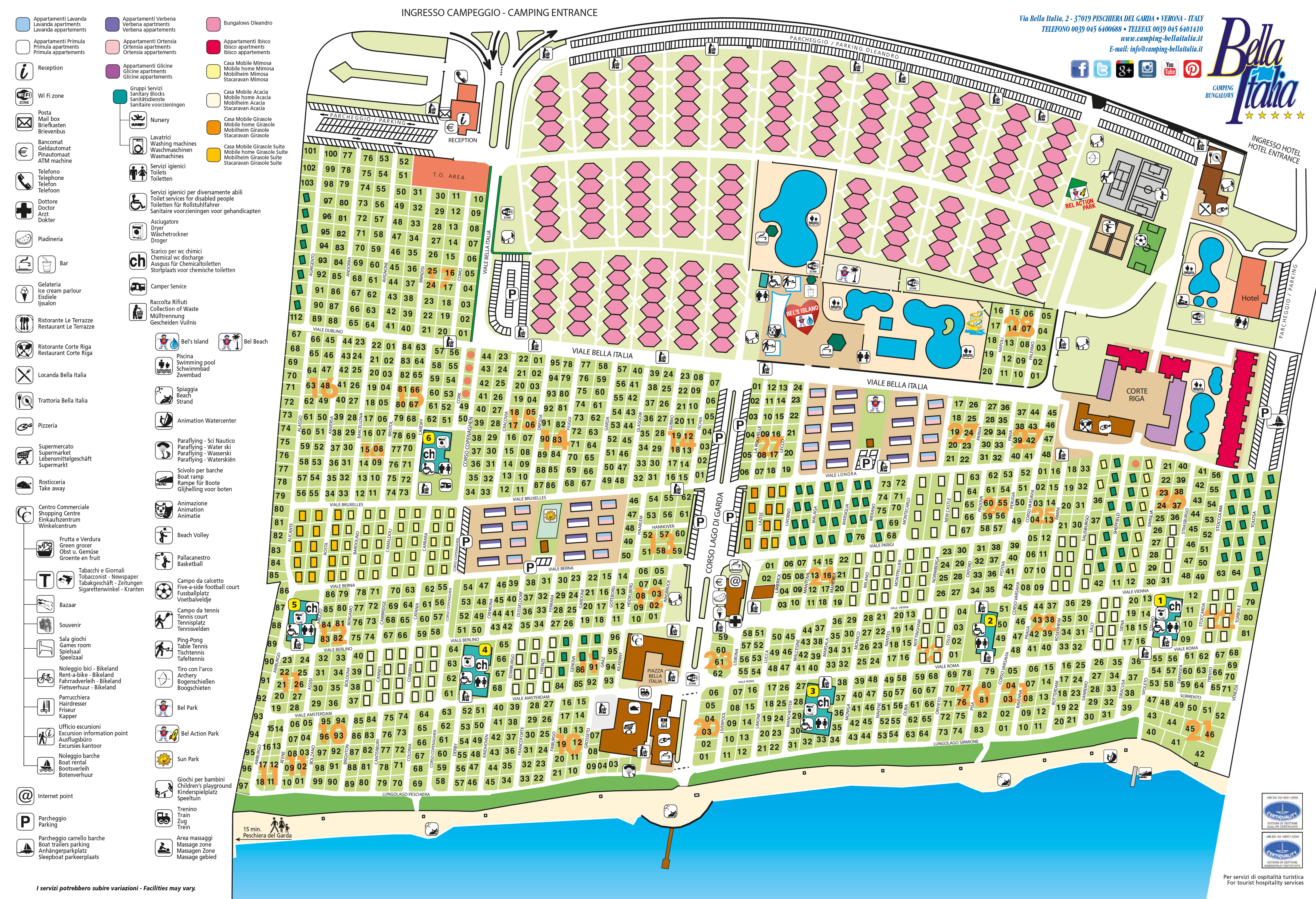 Plattegrond Bella Italia