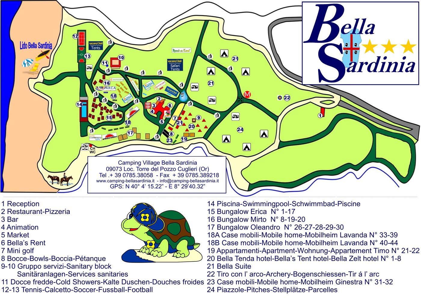 Plattegrond Bella Sardinia