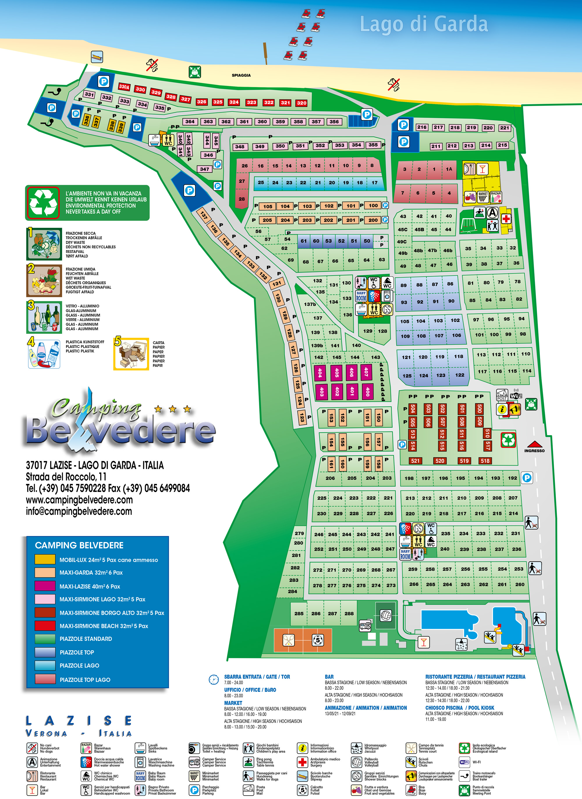 Plattegrond Belvedere (Lazise)