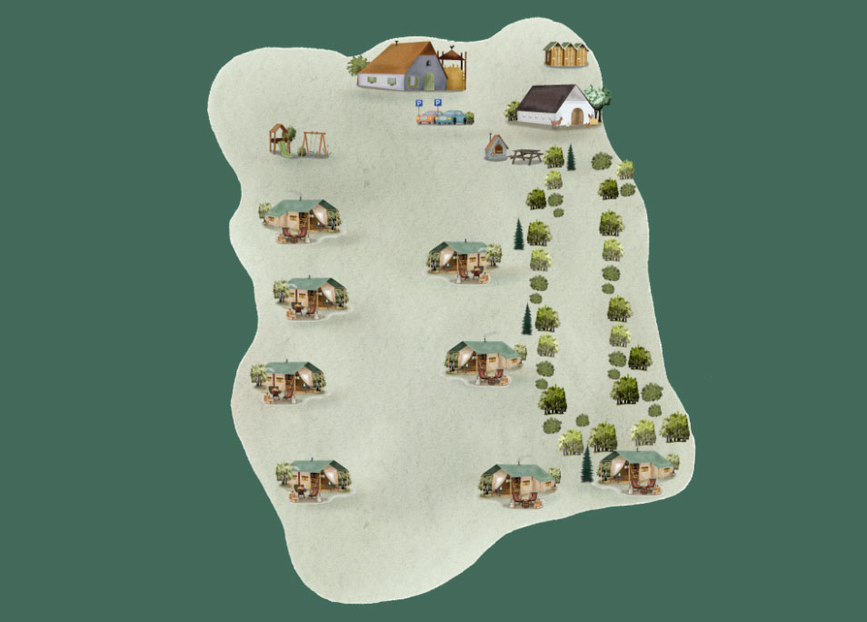 Plattegrond BoerenBed College Farm