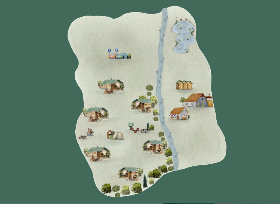 Plattegrond BoerenBed Upper Shadymoor Farm