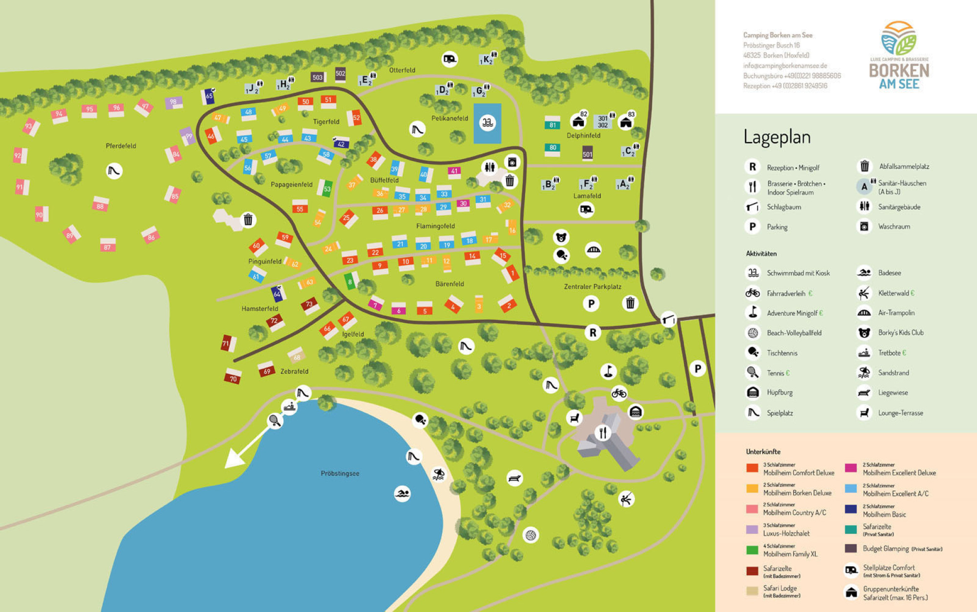 Plattegrond Borken am See