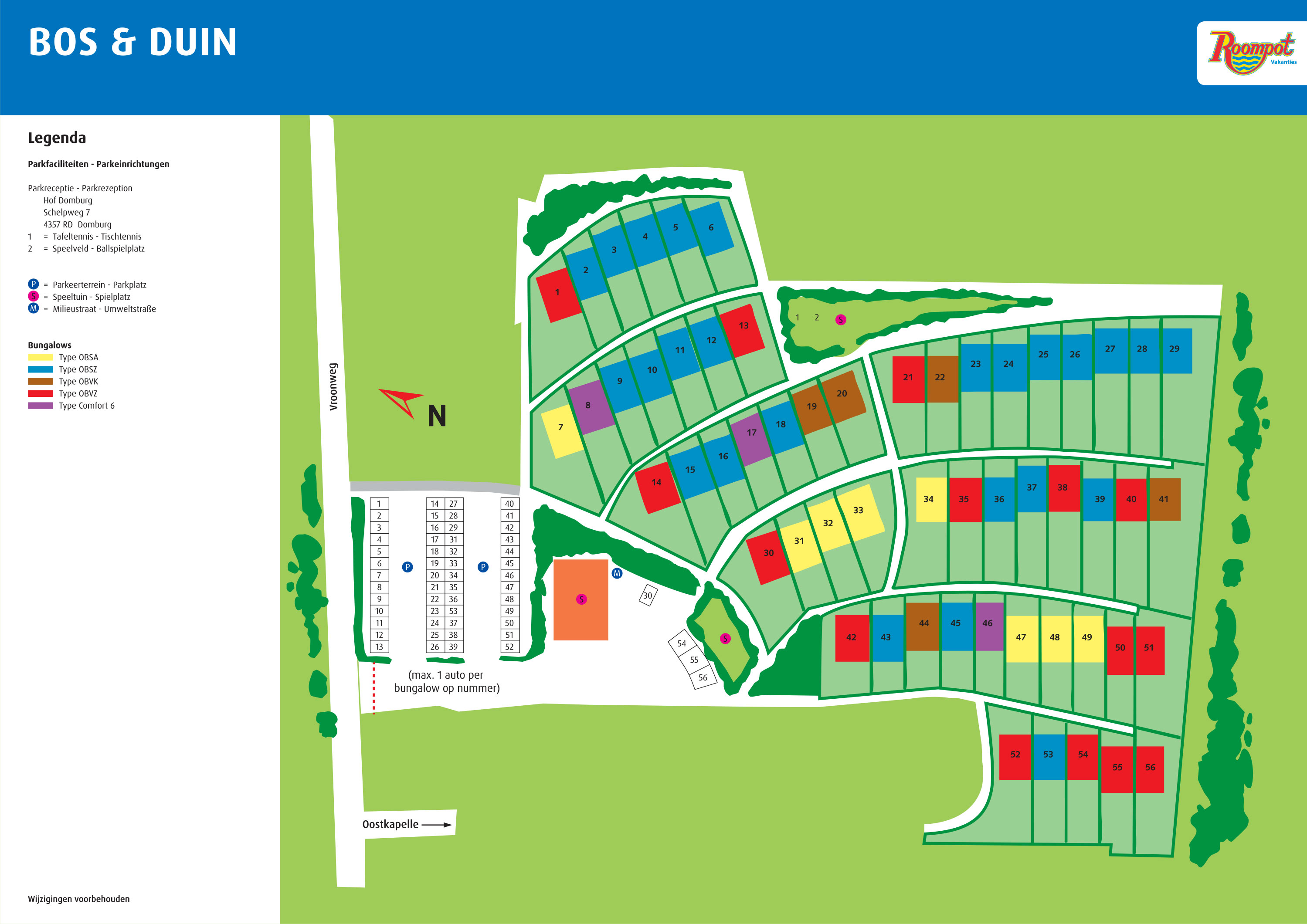 Plattegrond Bos en Duin