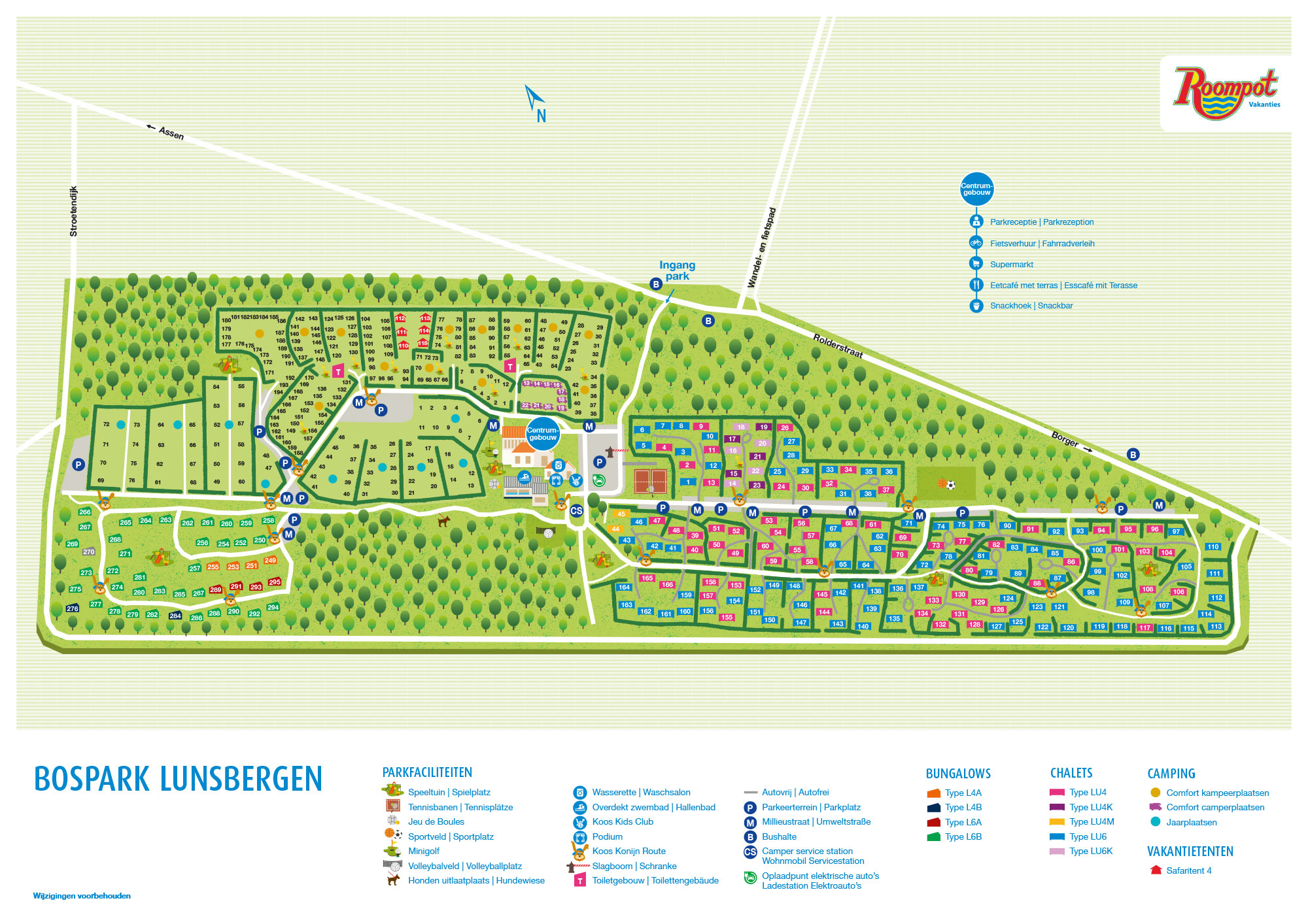 Plattegrond Bospark Lunsbergen