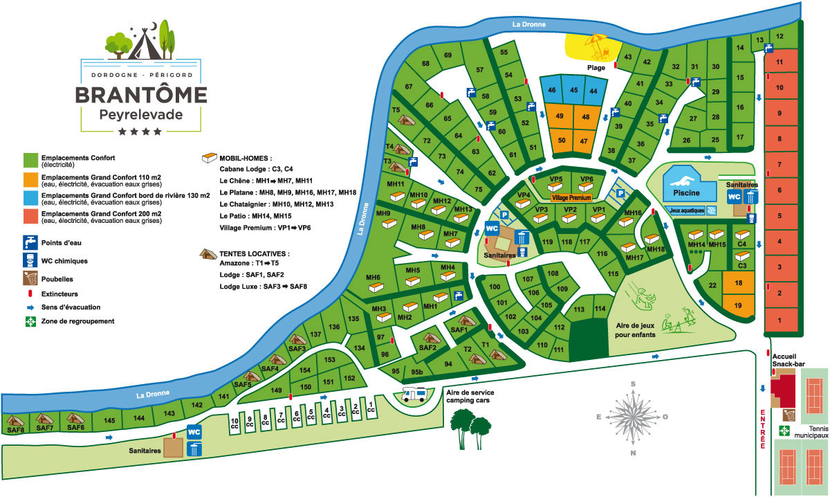 Plattegrond Brantôme Peyrelevade