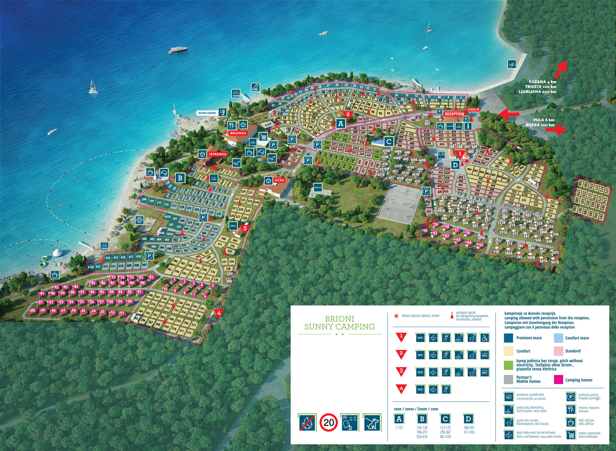 Plattegrond Brioni