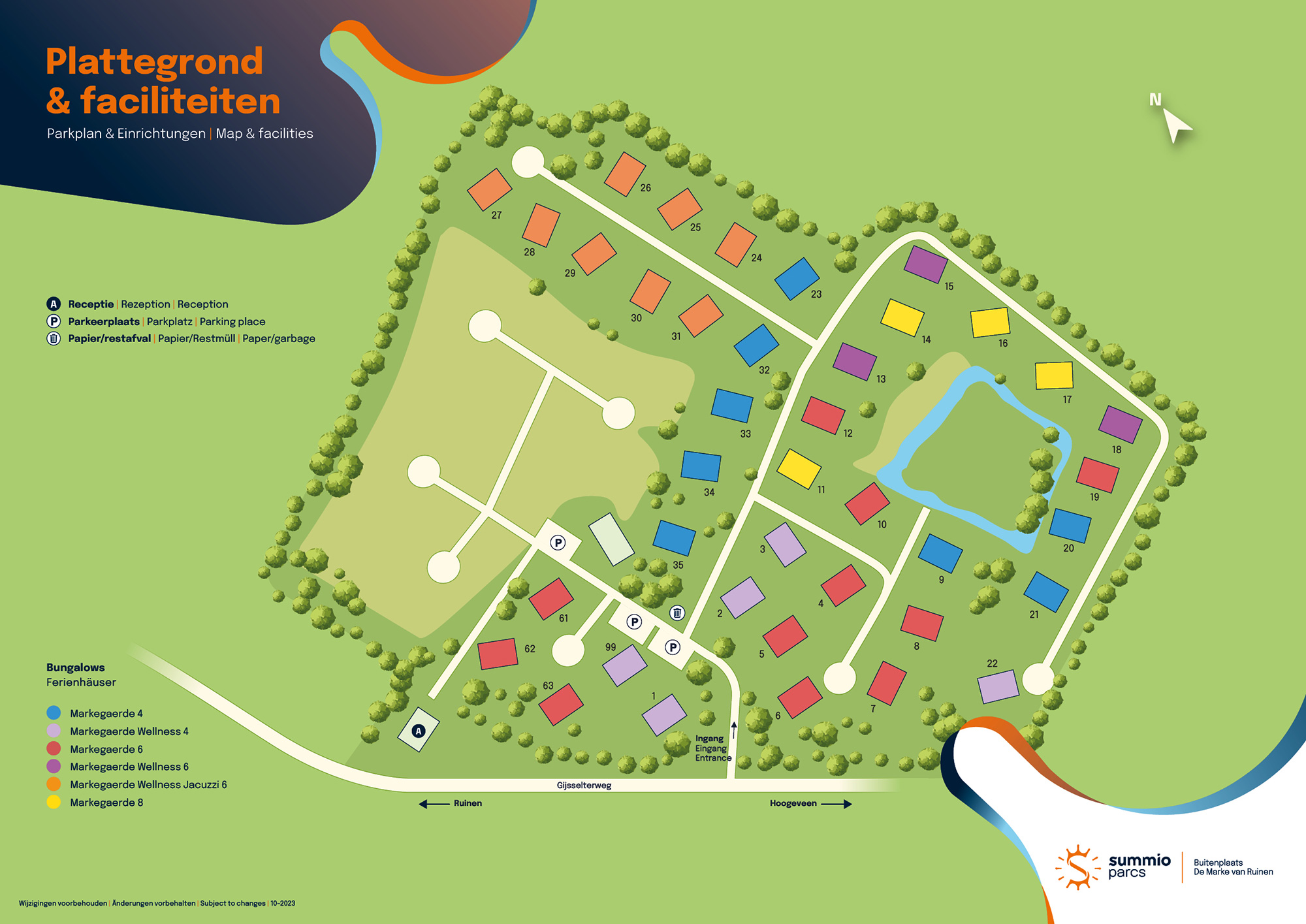 Plattegrond Buitenplaats de Marke Van Ruinen