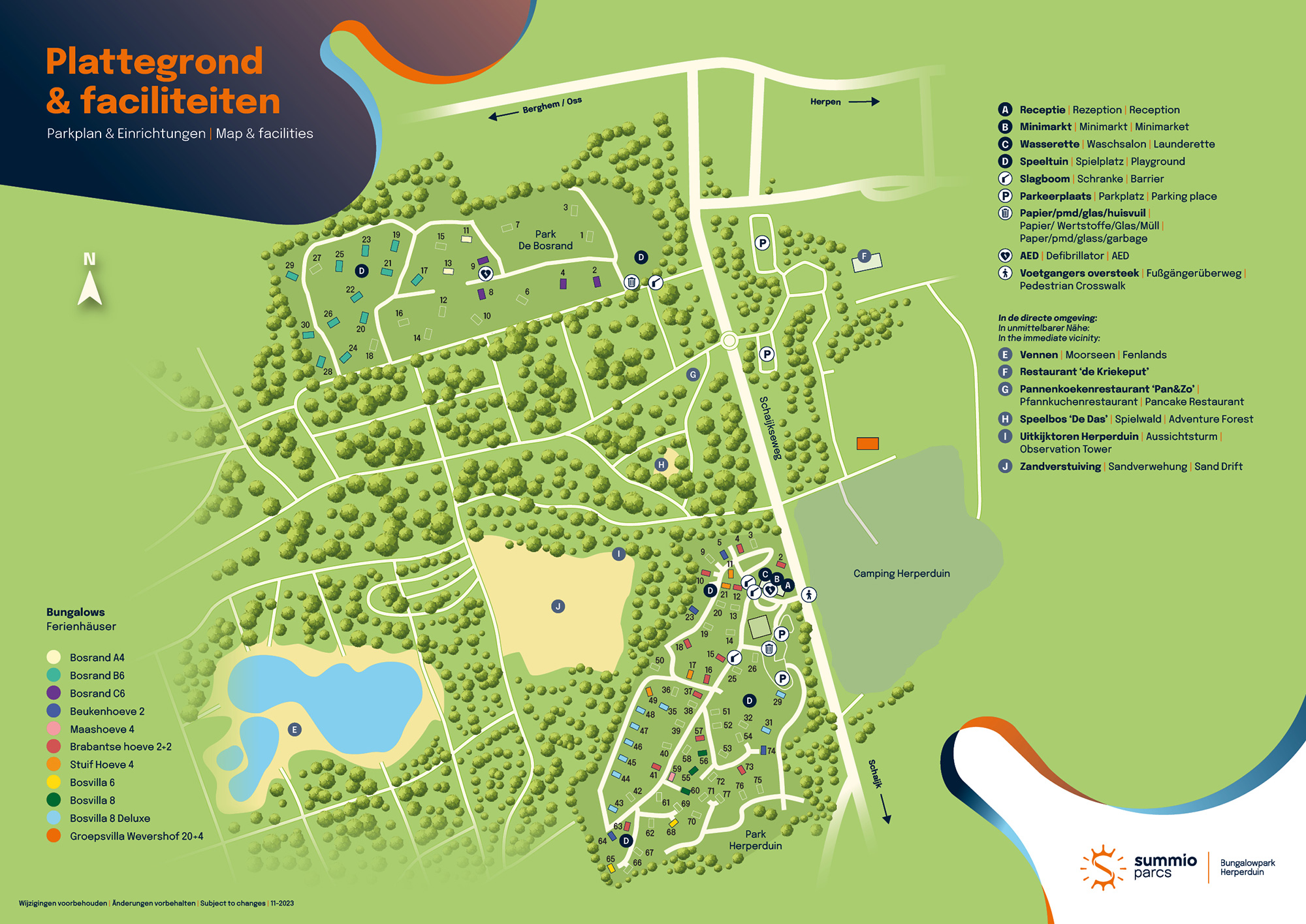 Plattegrond Bungalowpark Herperduin