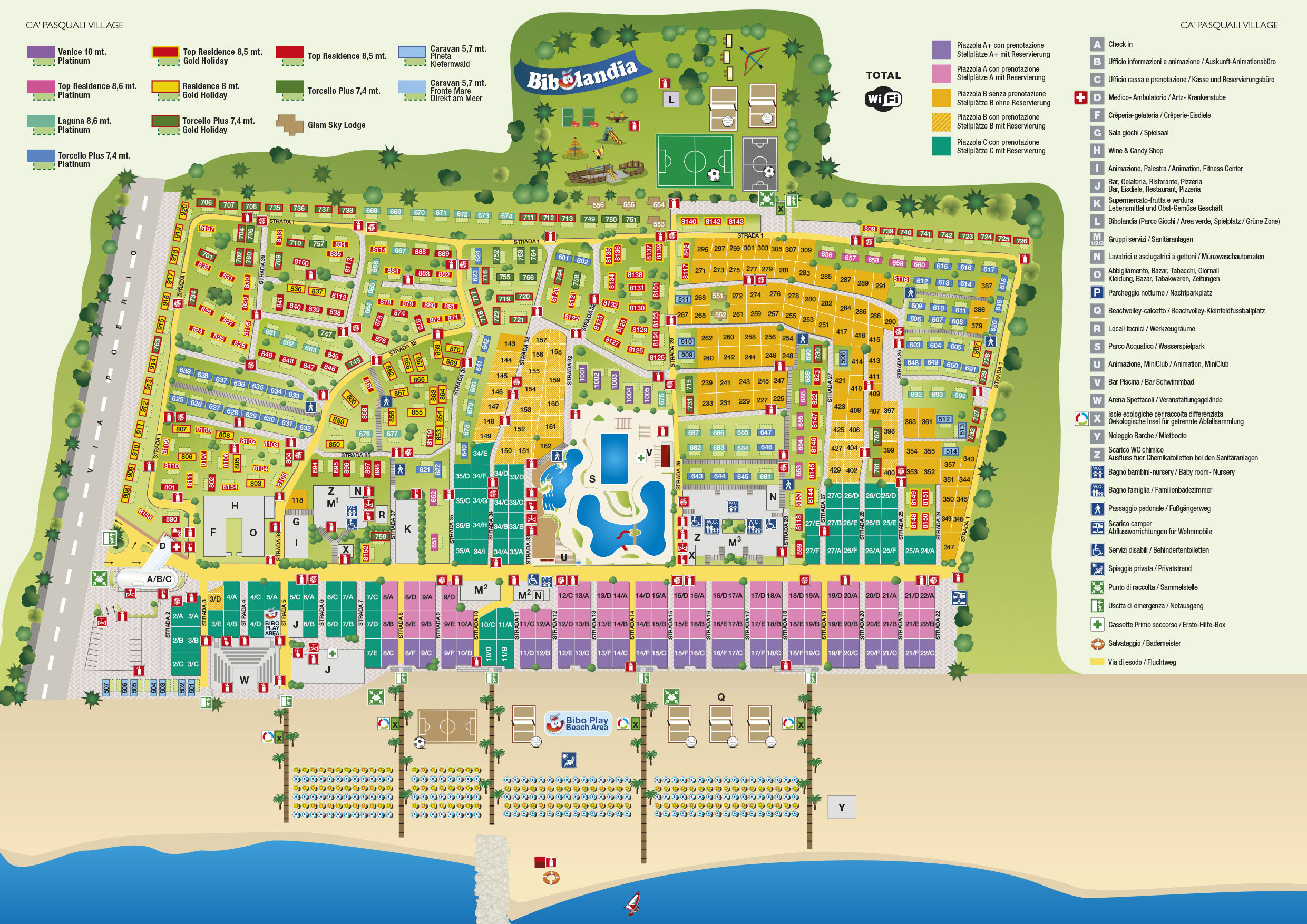 Plattegrond Ca'Pasquali