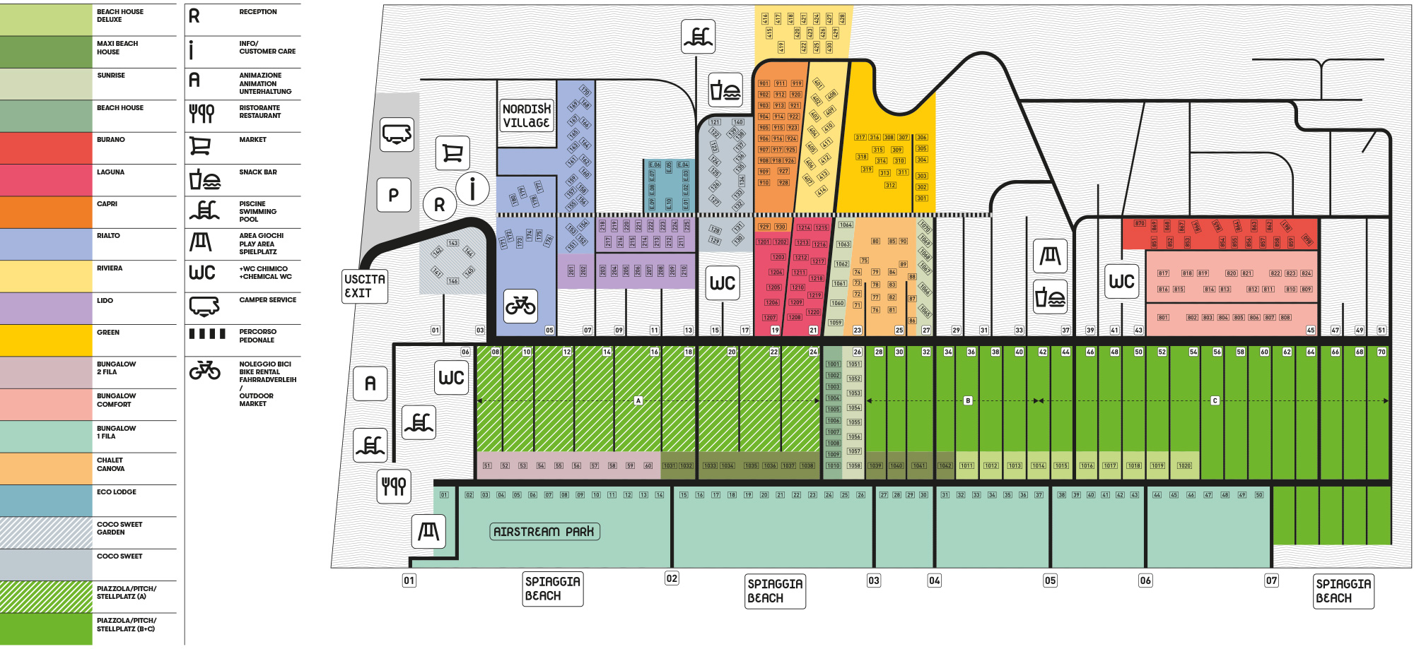 Plattegrond Ca'Savio