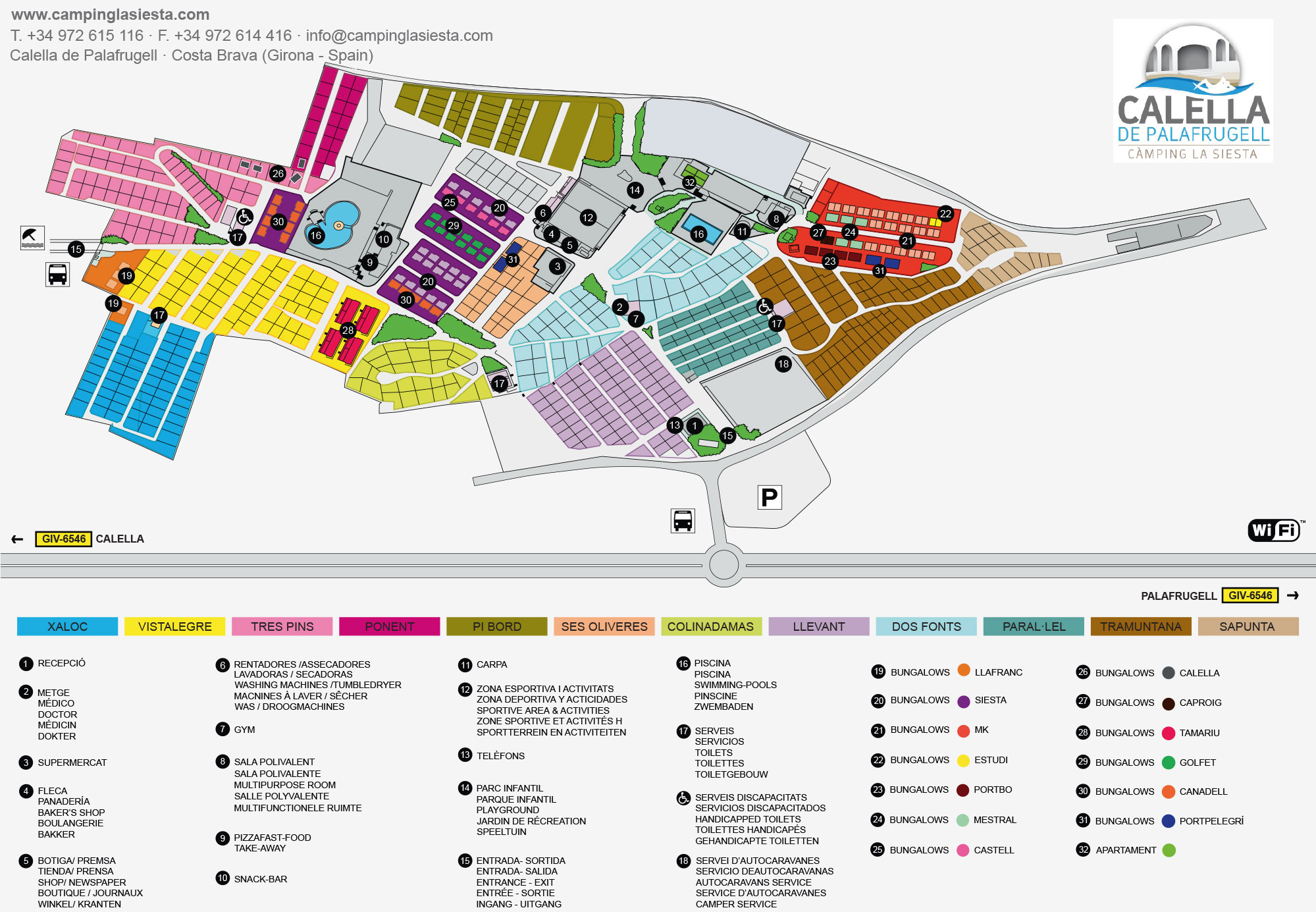 Plattegrond Calella de Palafrugell