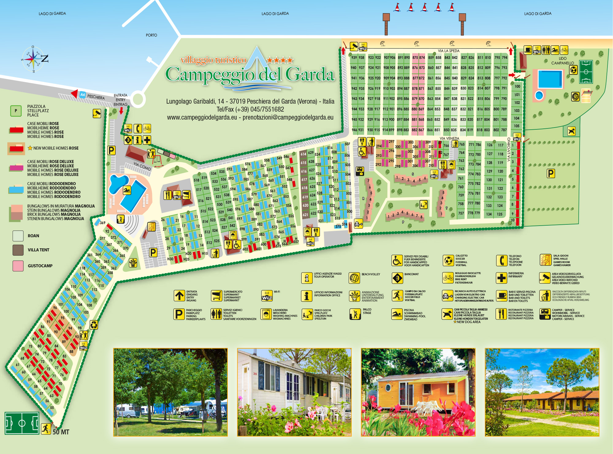 Plattegrond Campeggio Del Garda