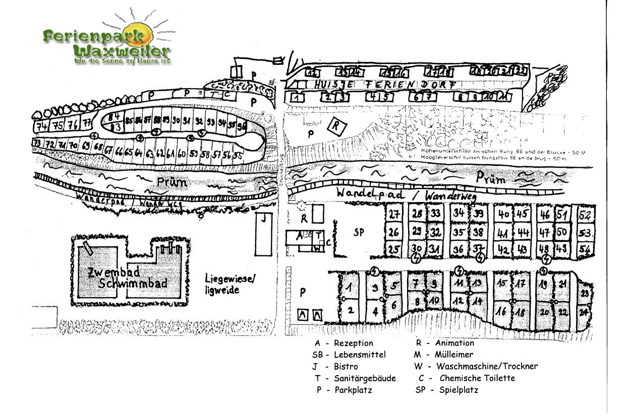 Plattegrond Campingpark Eifel