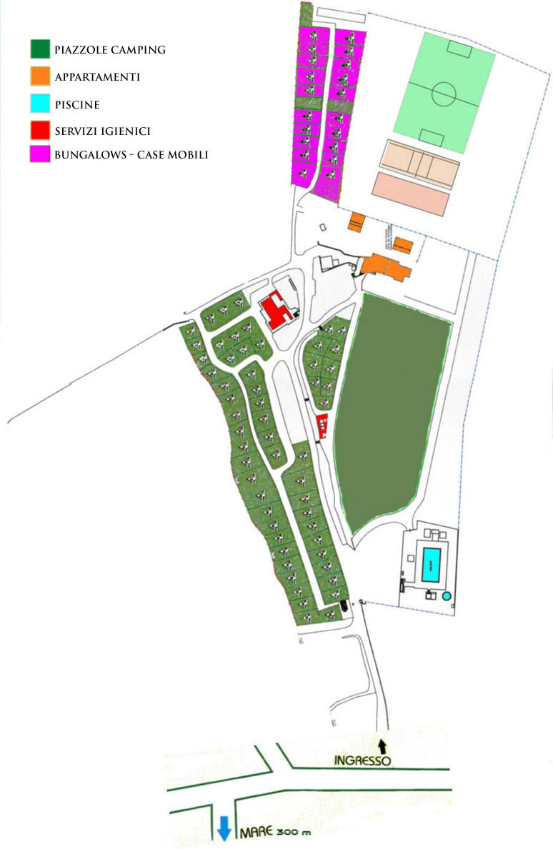 Plattegrond Casa dei Prati