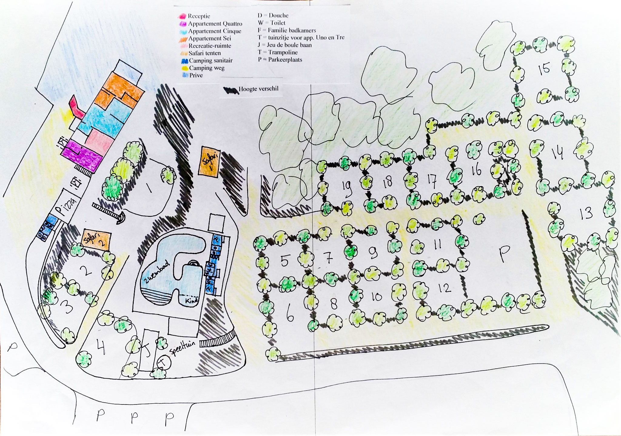 Plattegrond Casa Tartufo