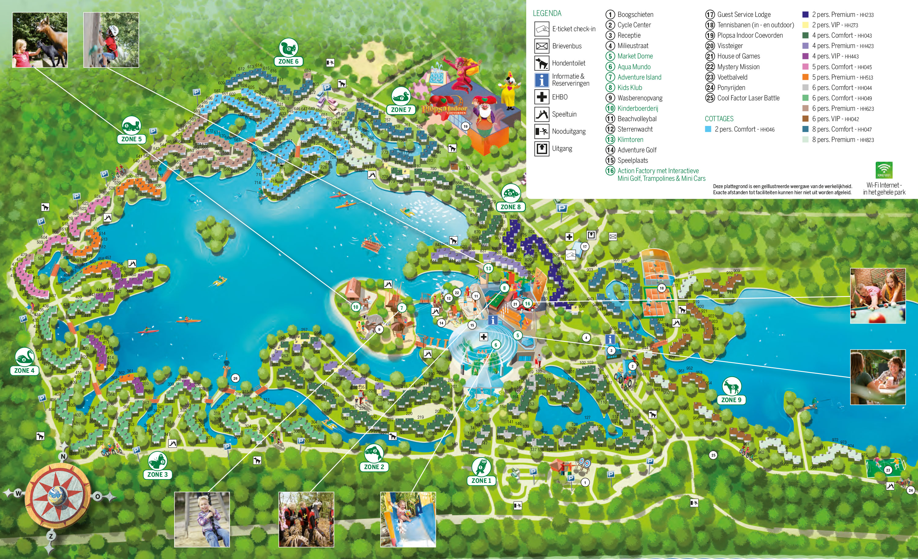 Plattegrond Center Parcs De Huttenheugte