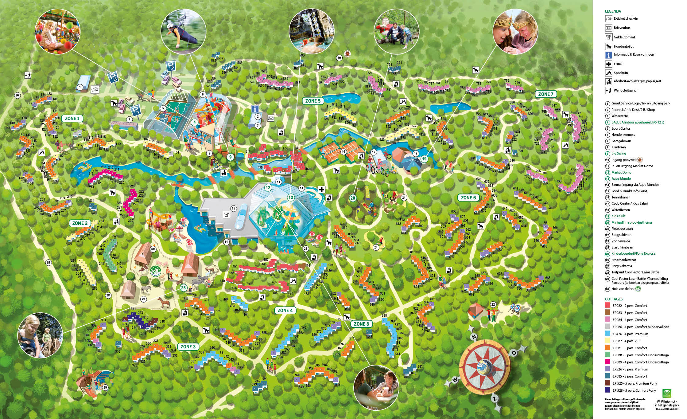 Plattegrond Center Parcs Erperheide