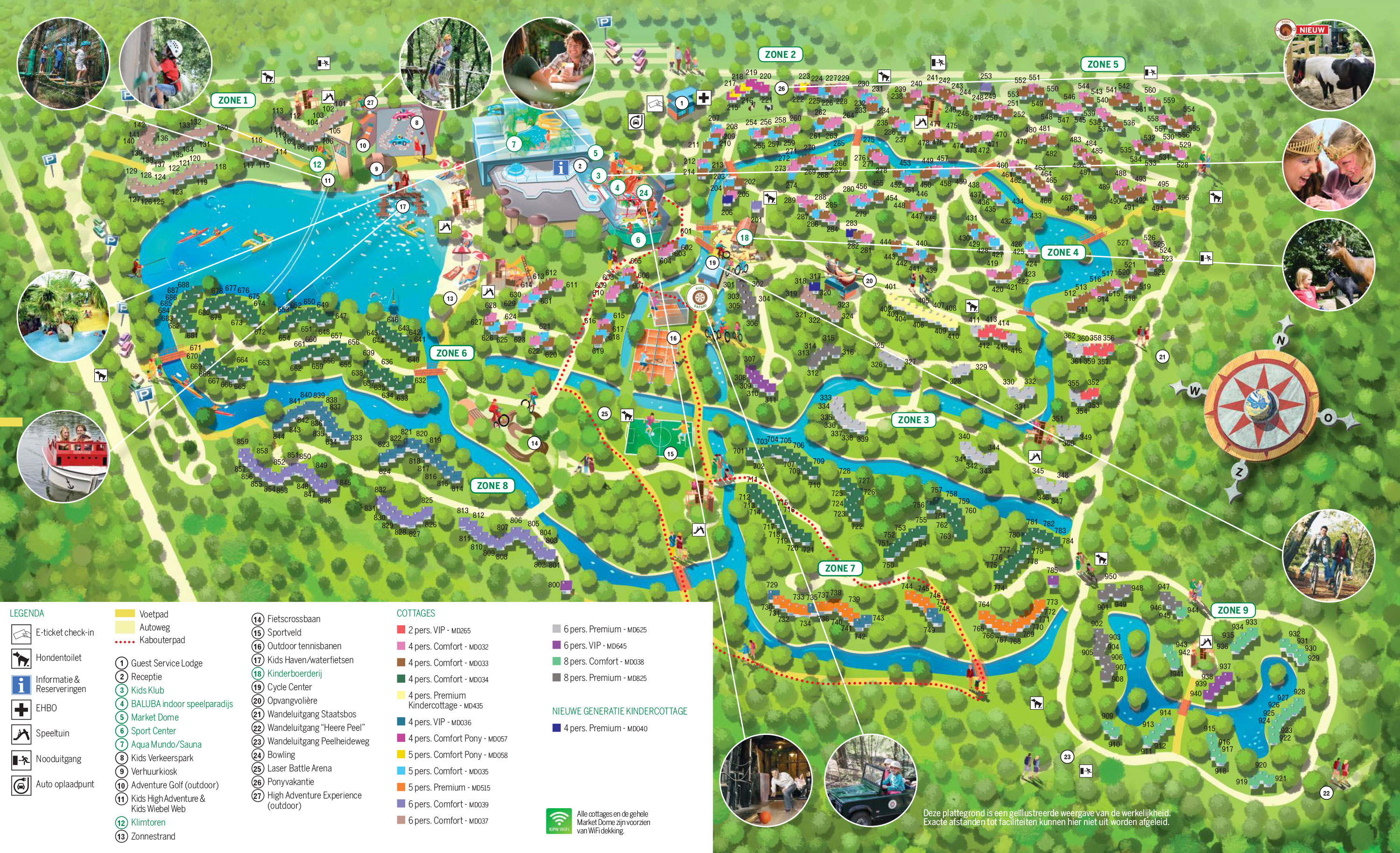 Plattegrond Center Parcs Het Meerdal