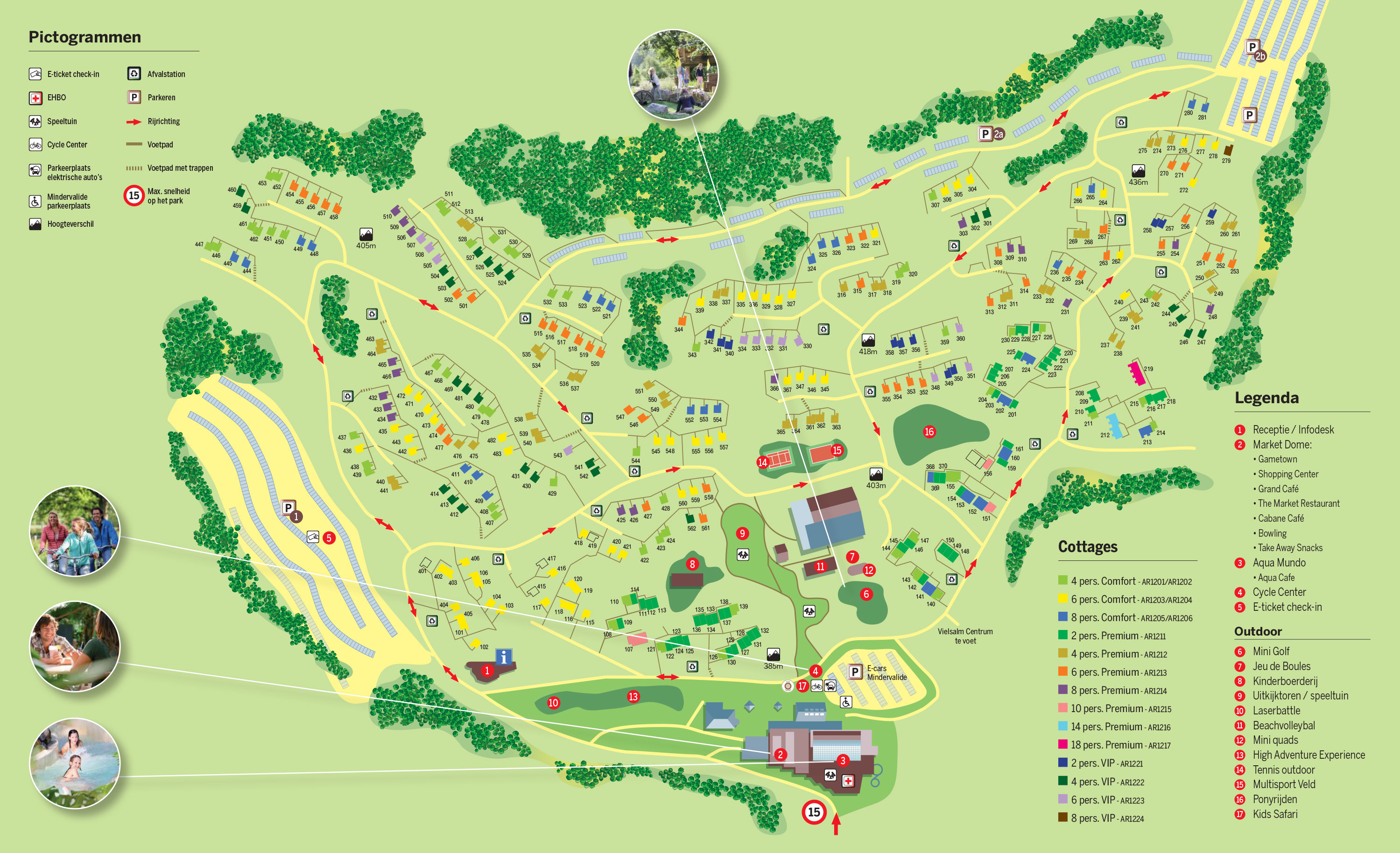 Plattegrond Center Parcs Les Ardennes