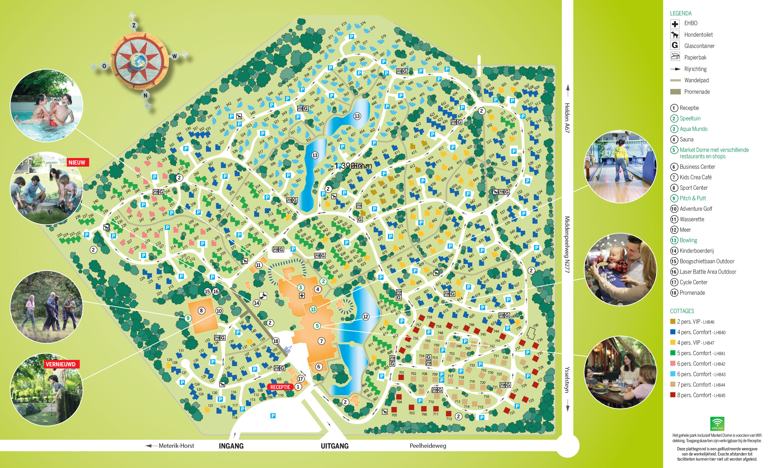 Plattegrond Center Parcs Limburgse Peel