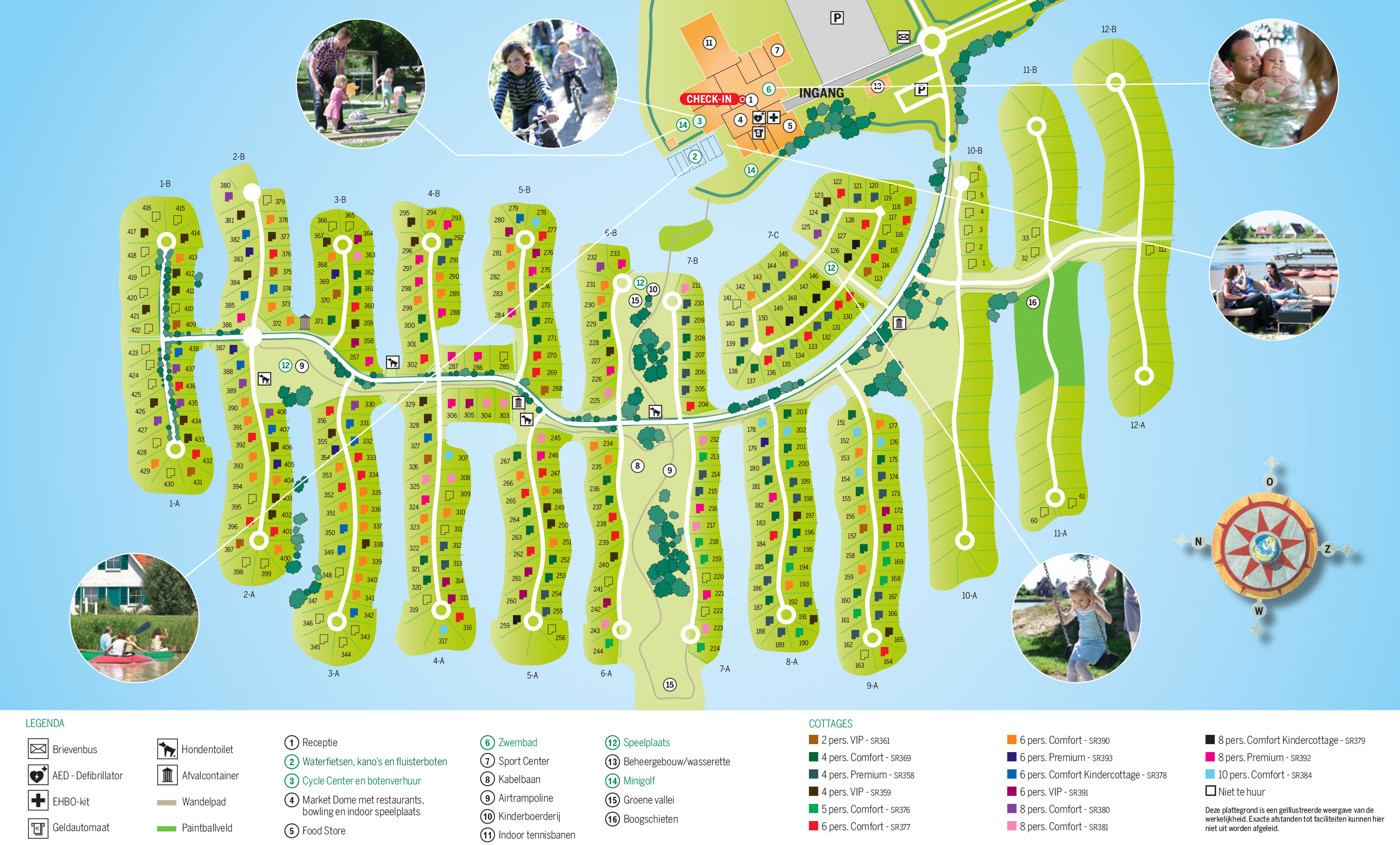 Plattegrond Center Parcs Parc Sandur
