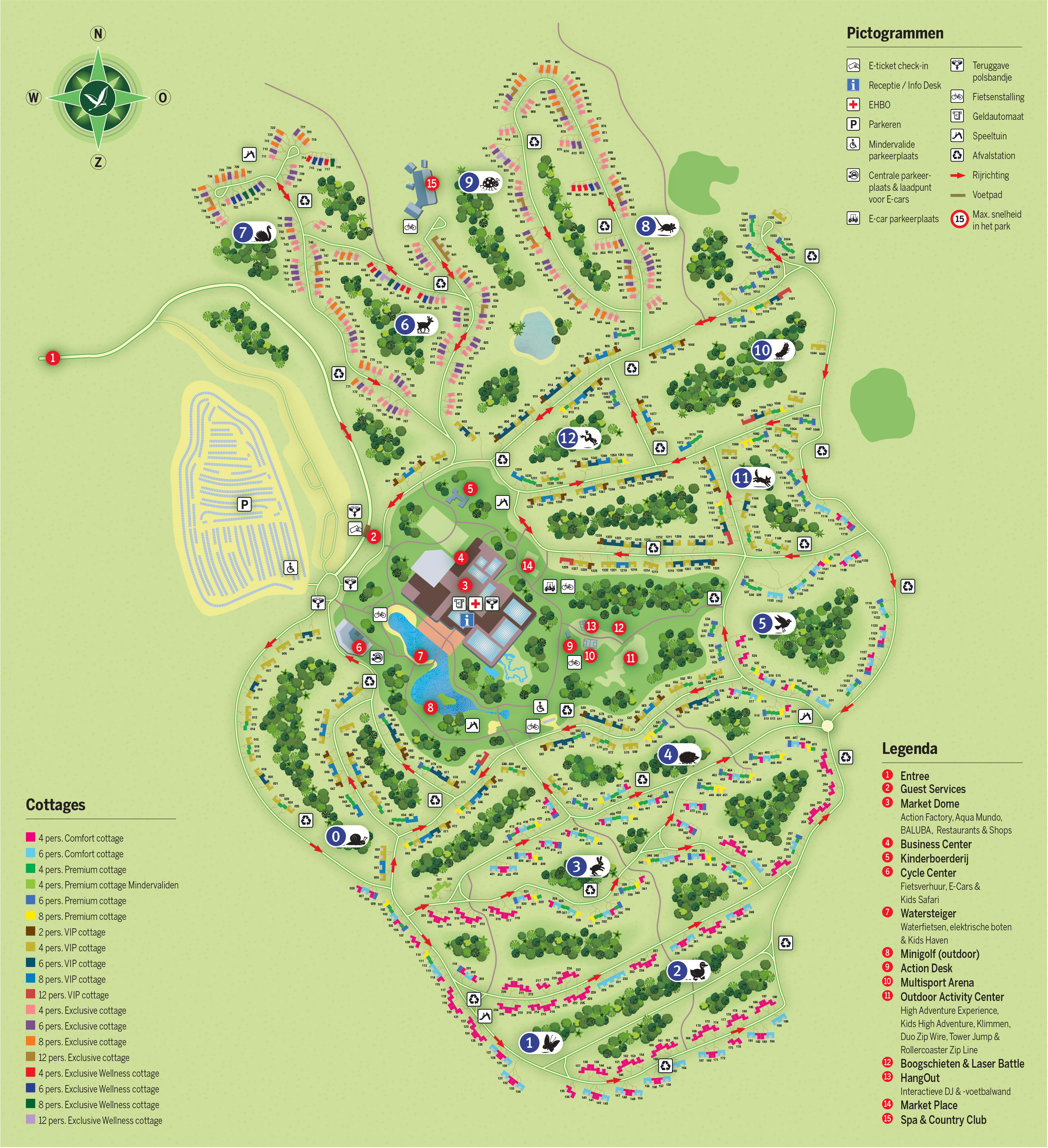 Plattegrond Center Parcs Park Allgäu