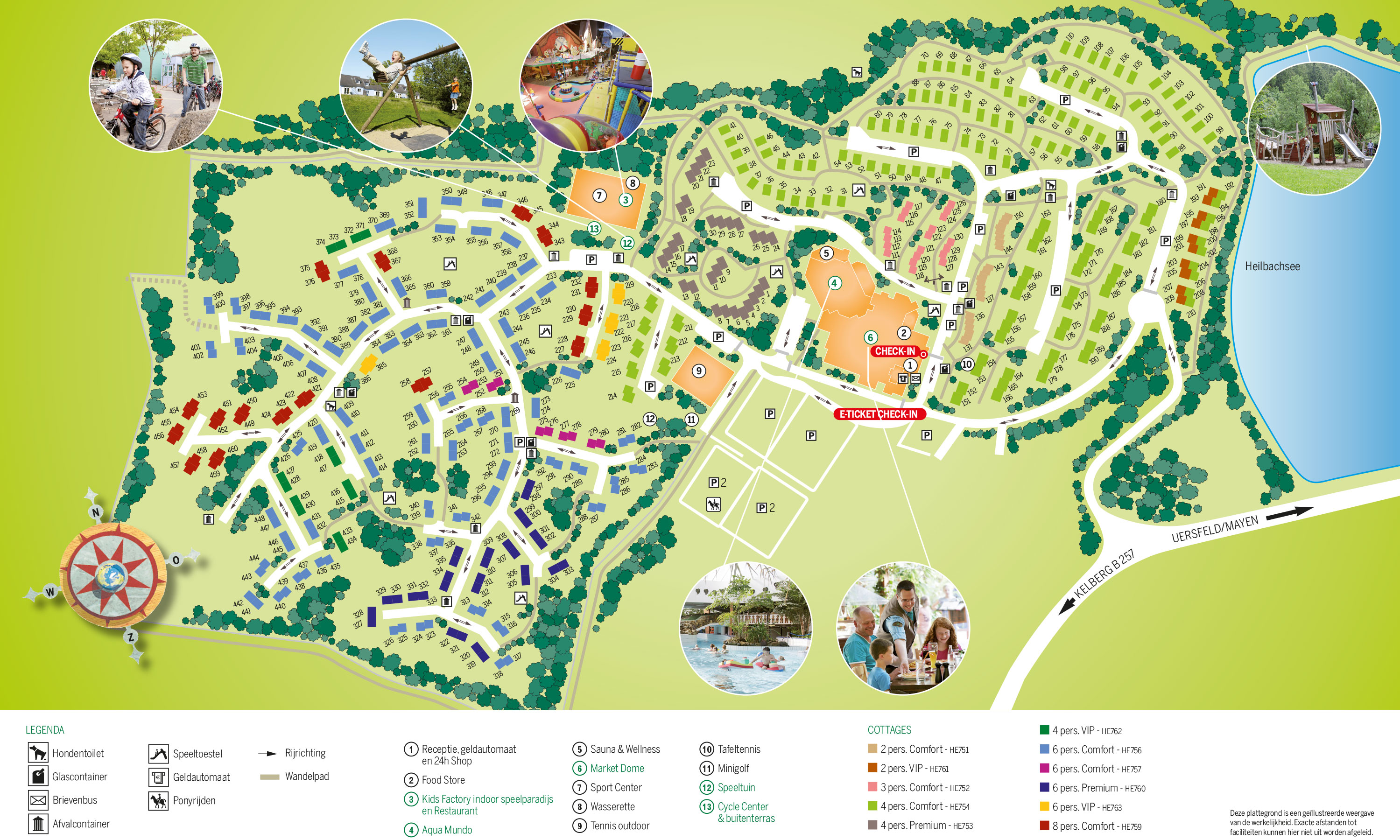 Plattegrond Center Parcs Park Eifel