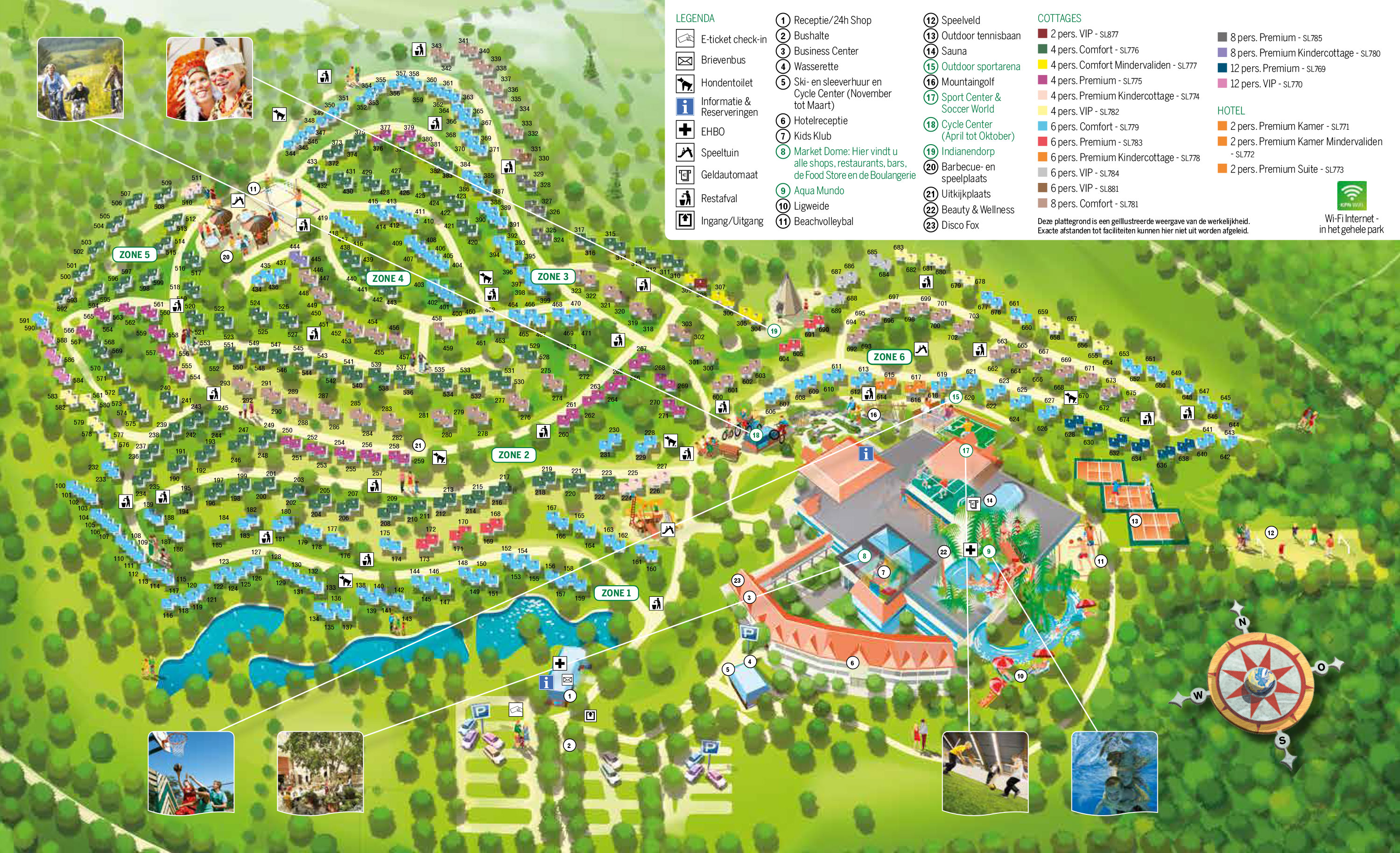 Plattegrond Center Parcs Park Hochsauerland