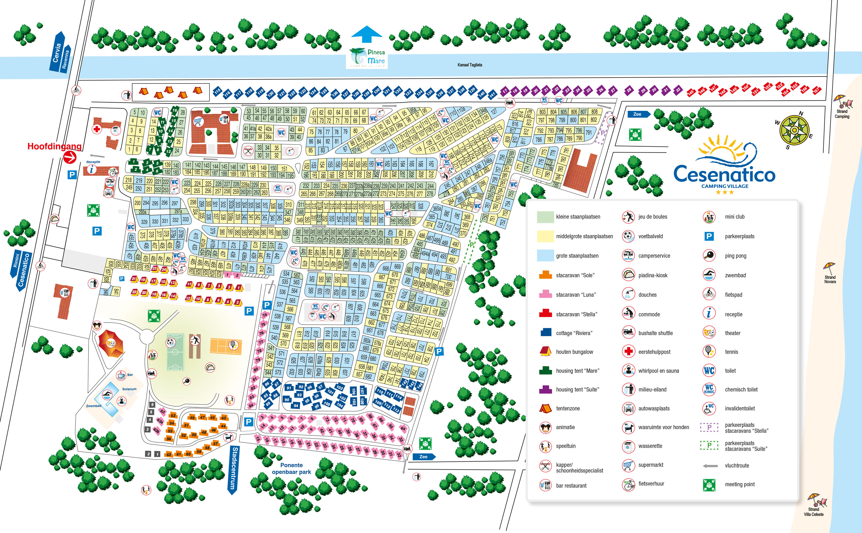 Plattegrond Cesenatico