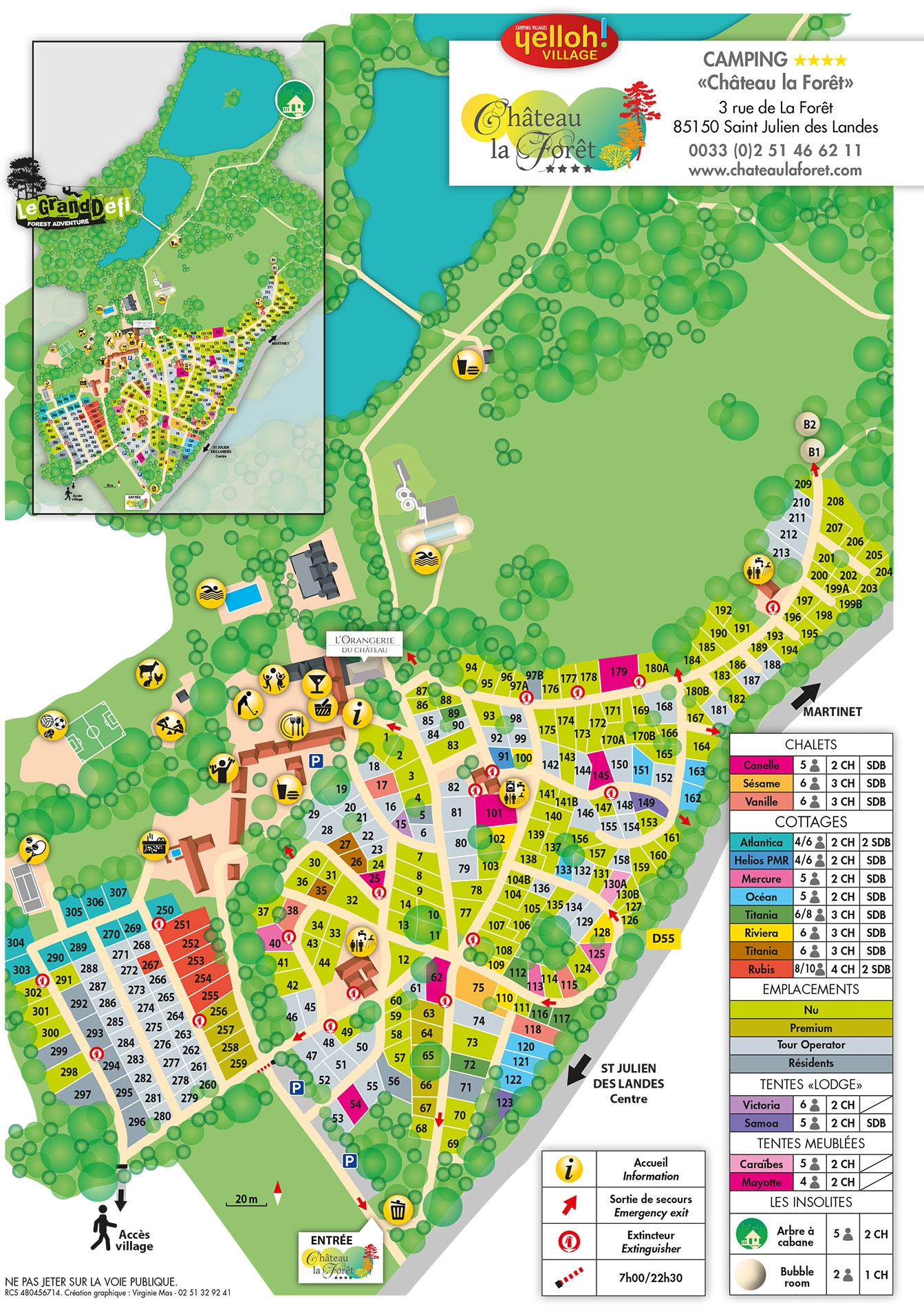 Plattegrond Château la Forêt