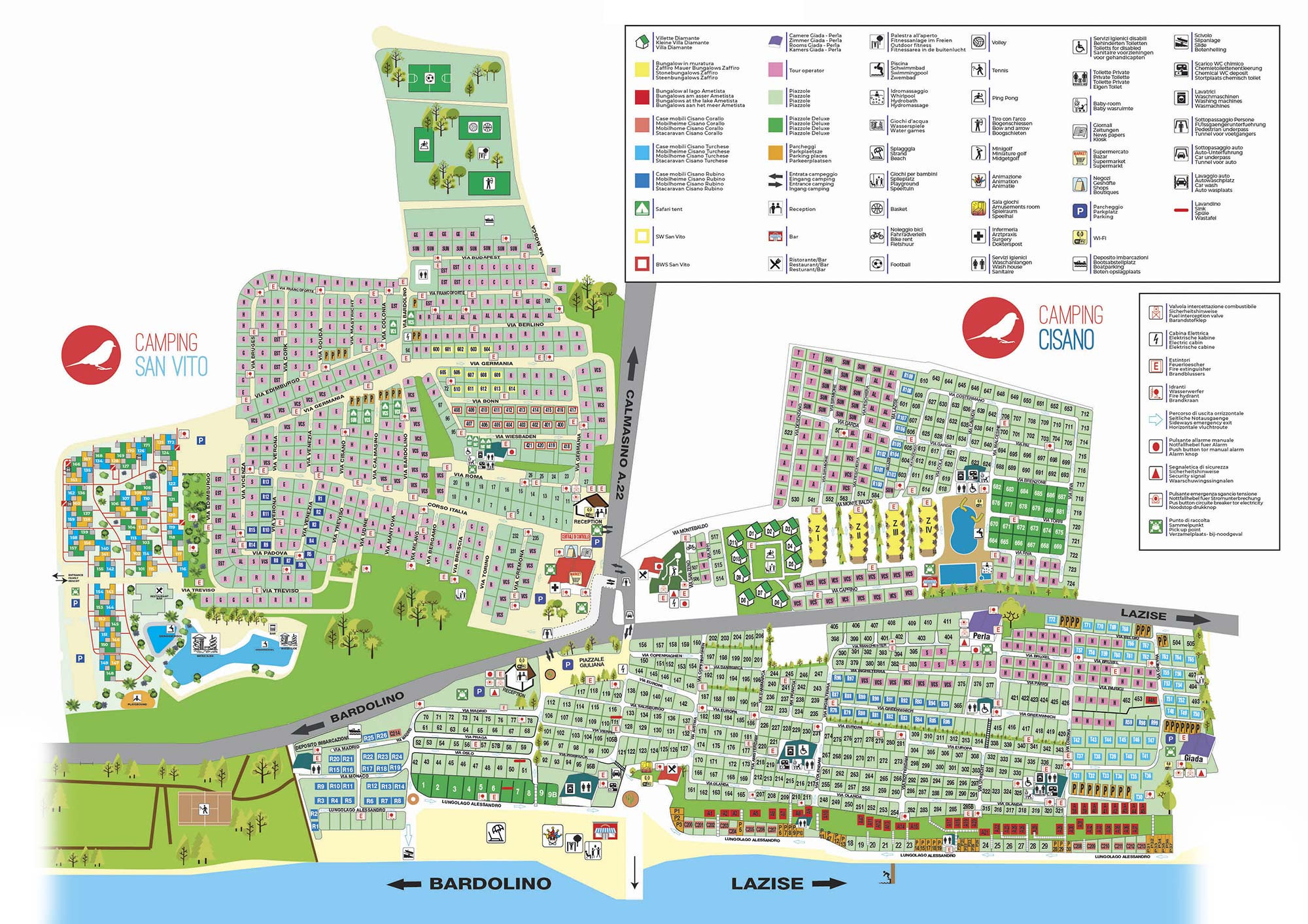 Plattegrond Cisano/San Vito