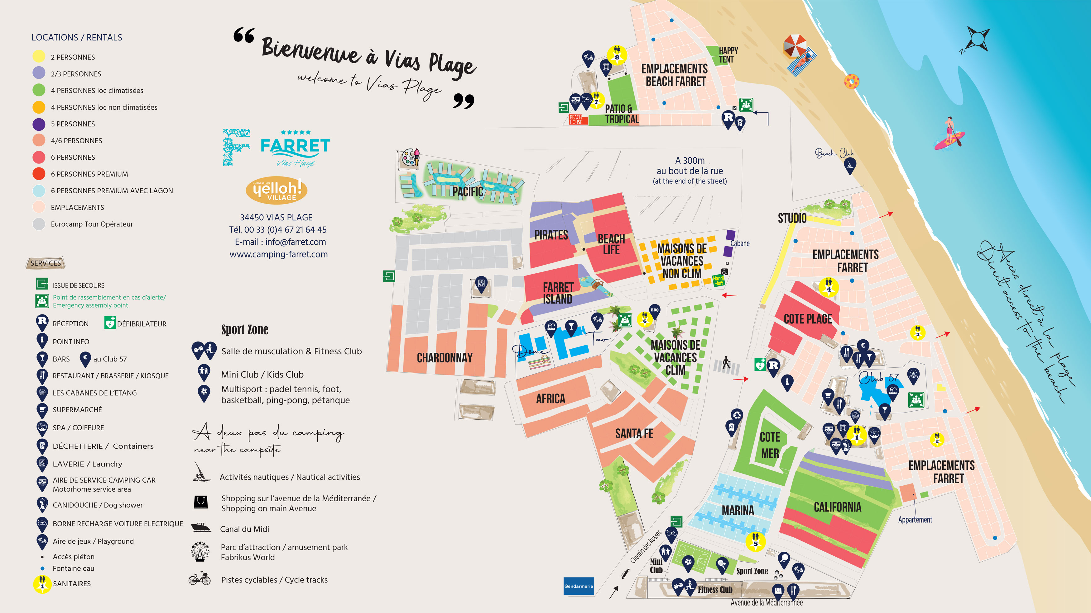 Plattegrond Club Farret