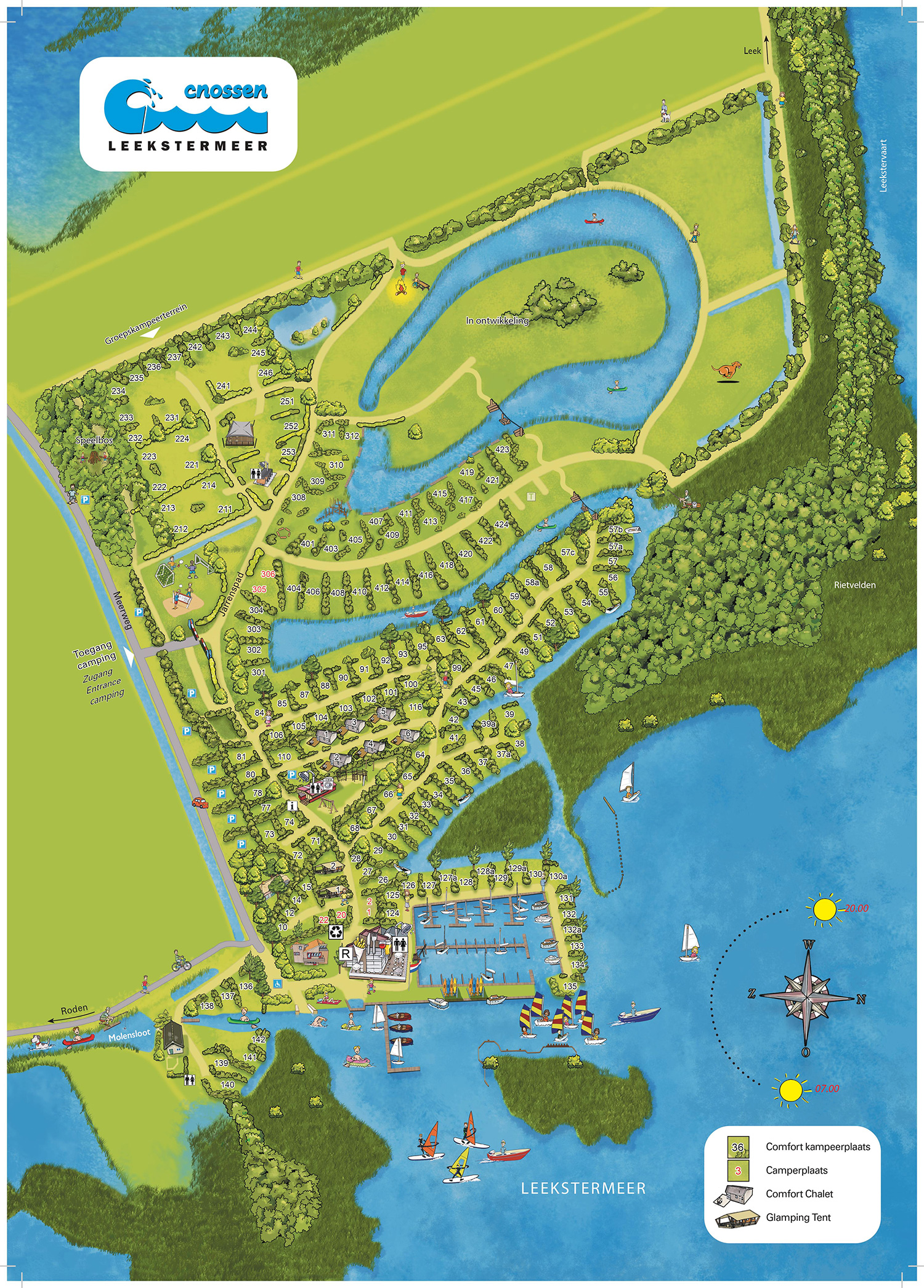 Plattegrond Cnossen Leekstermeer