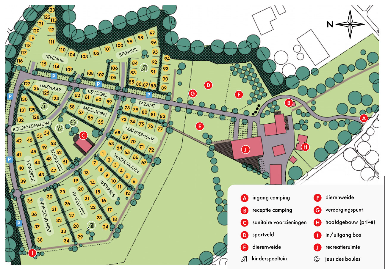 Plattegrond Dal van de Mosbeek