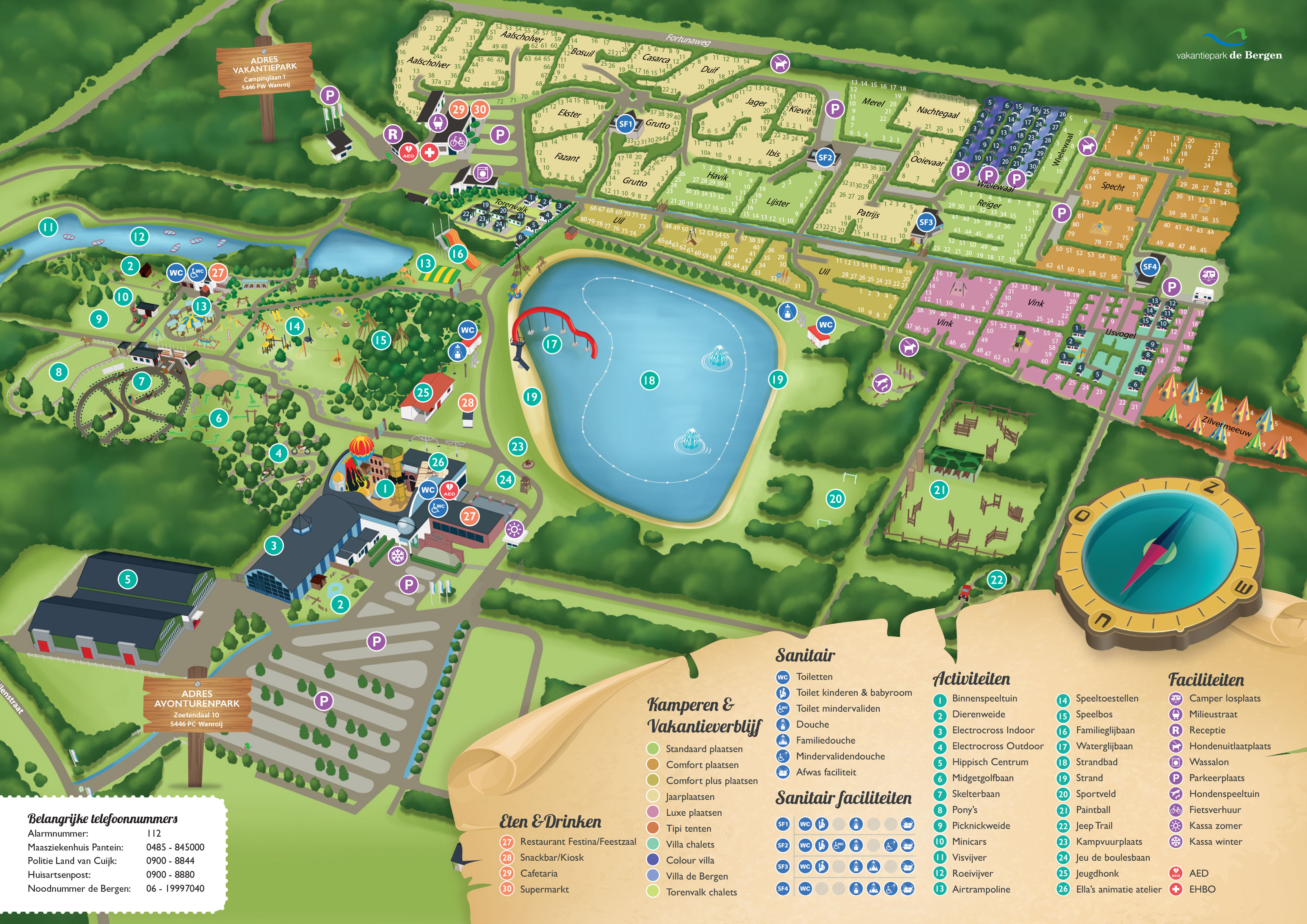 Plattegrond De Bergen