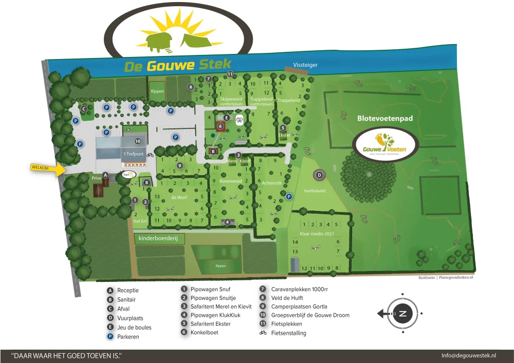 Plattegrond De Gouwe Stek