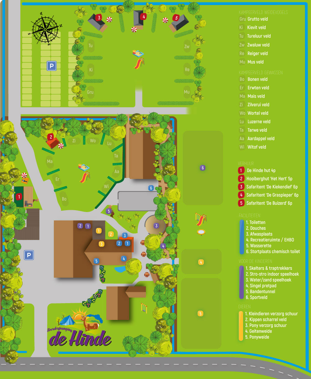 Plattegrond De Hinde