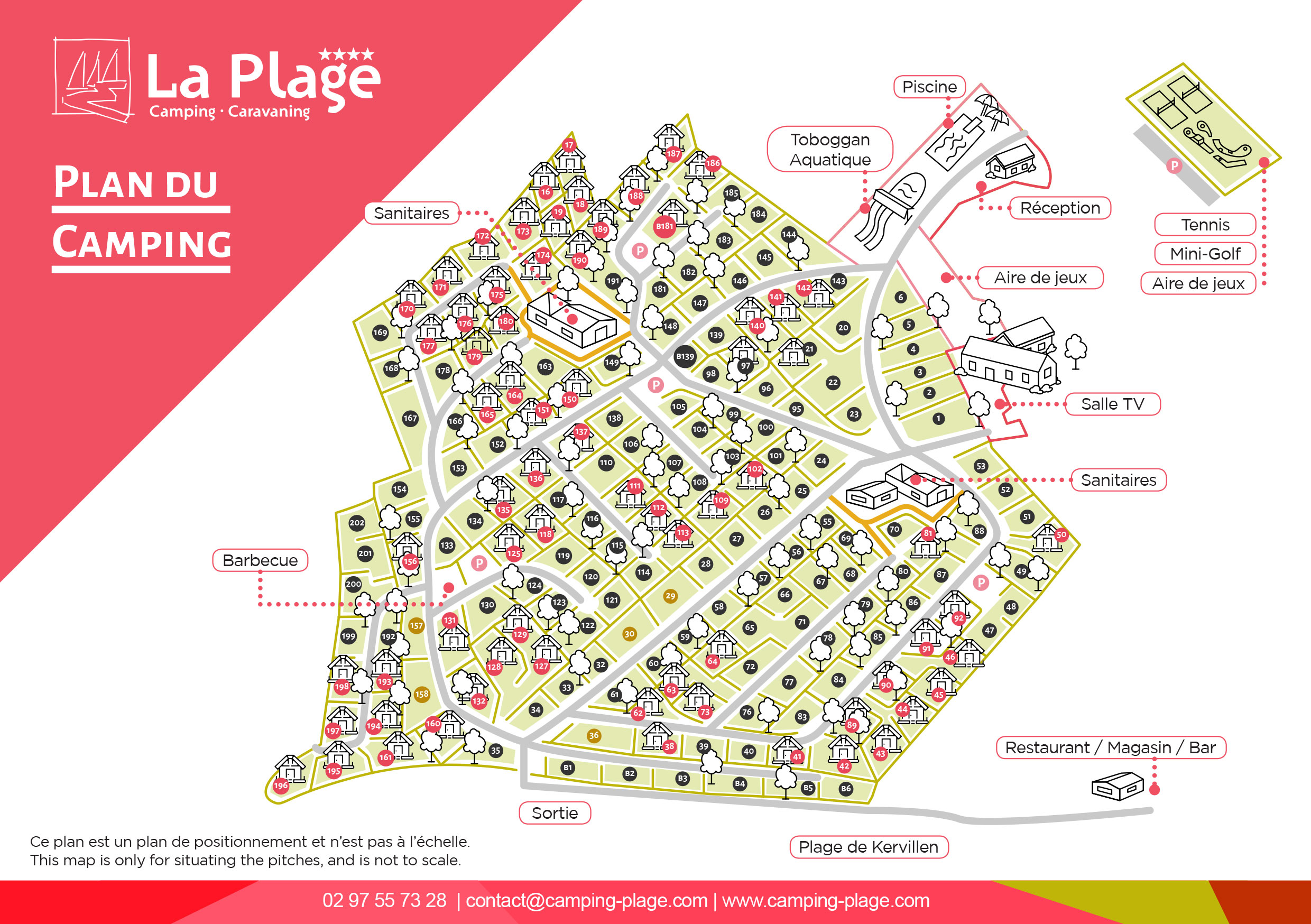 Plattegrond De la Plage