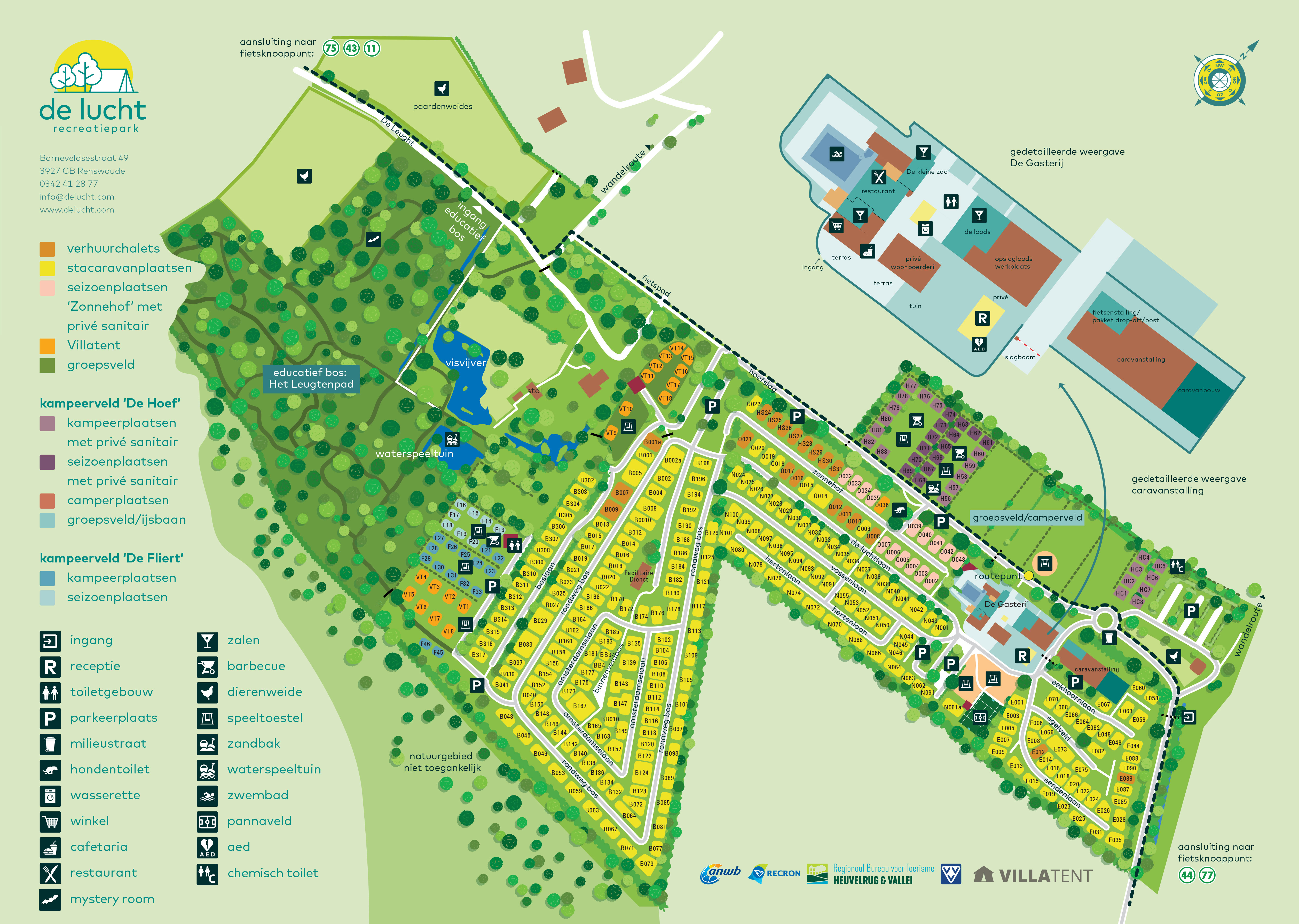 Plattegrond De Leughte Resort Renswoude