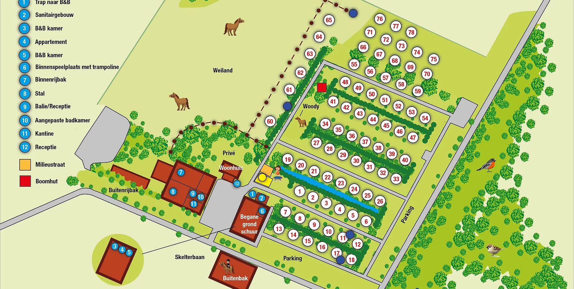 Plattegrond De Paardenwei