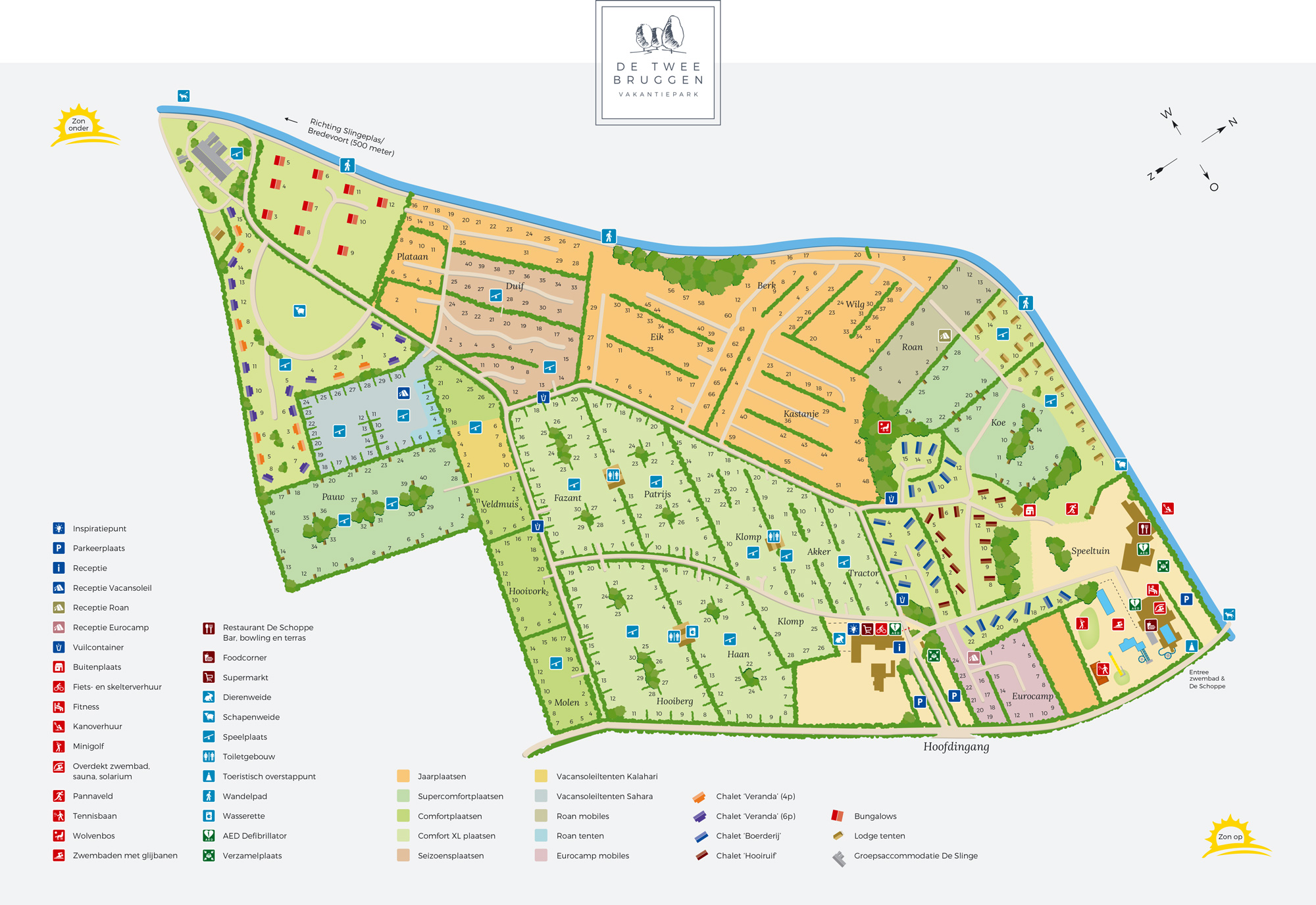 Plattegrond De Twee Bruggen