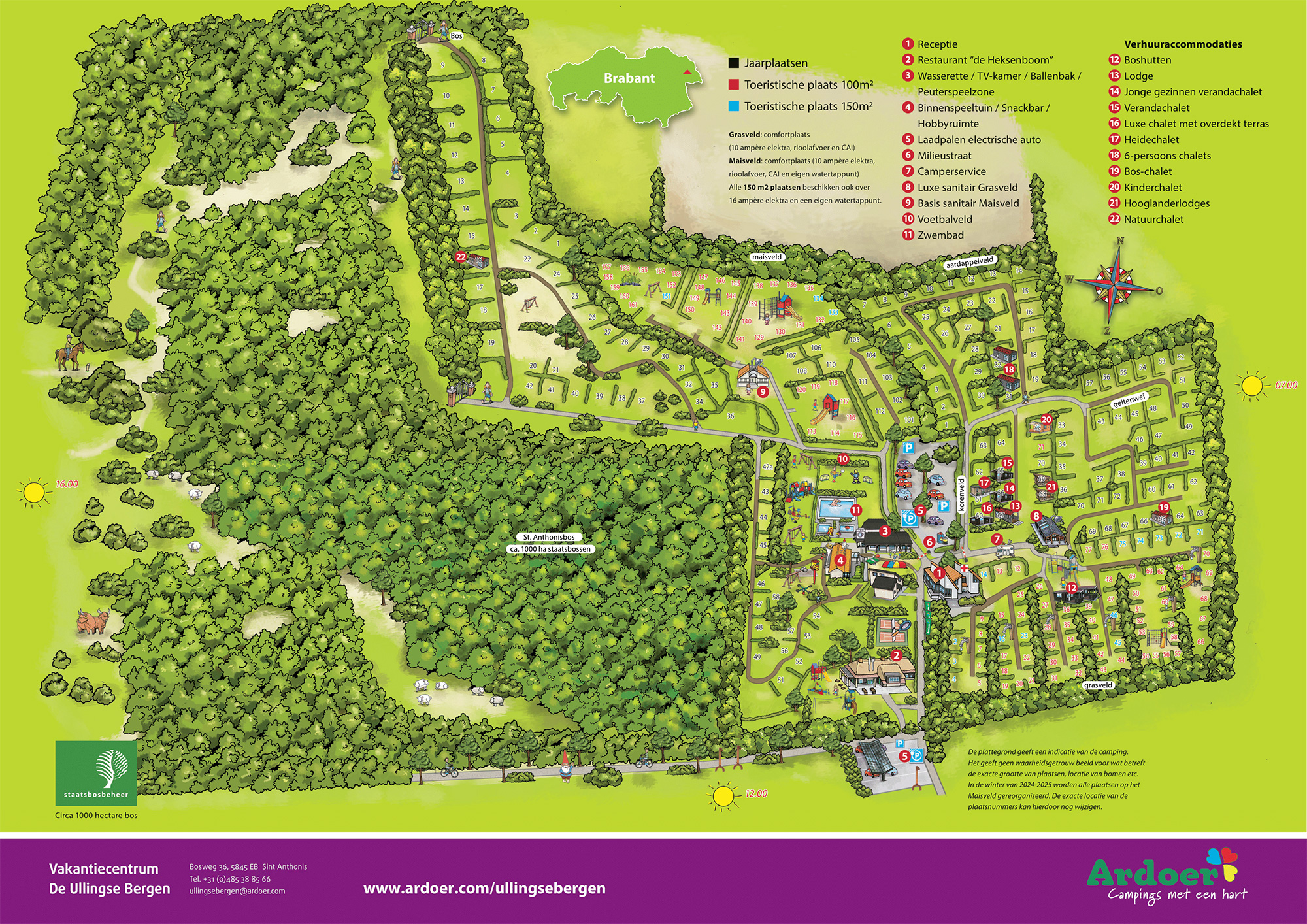 Plattegrond De Ullingse Bergen