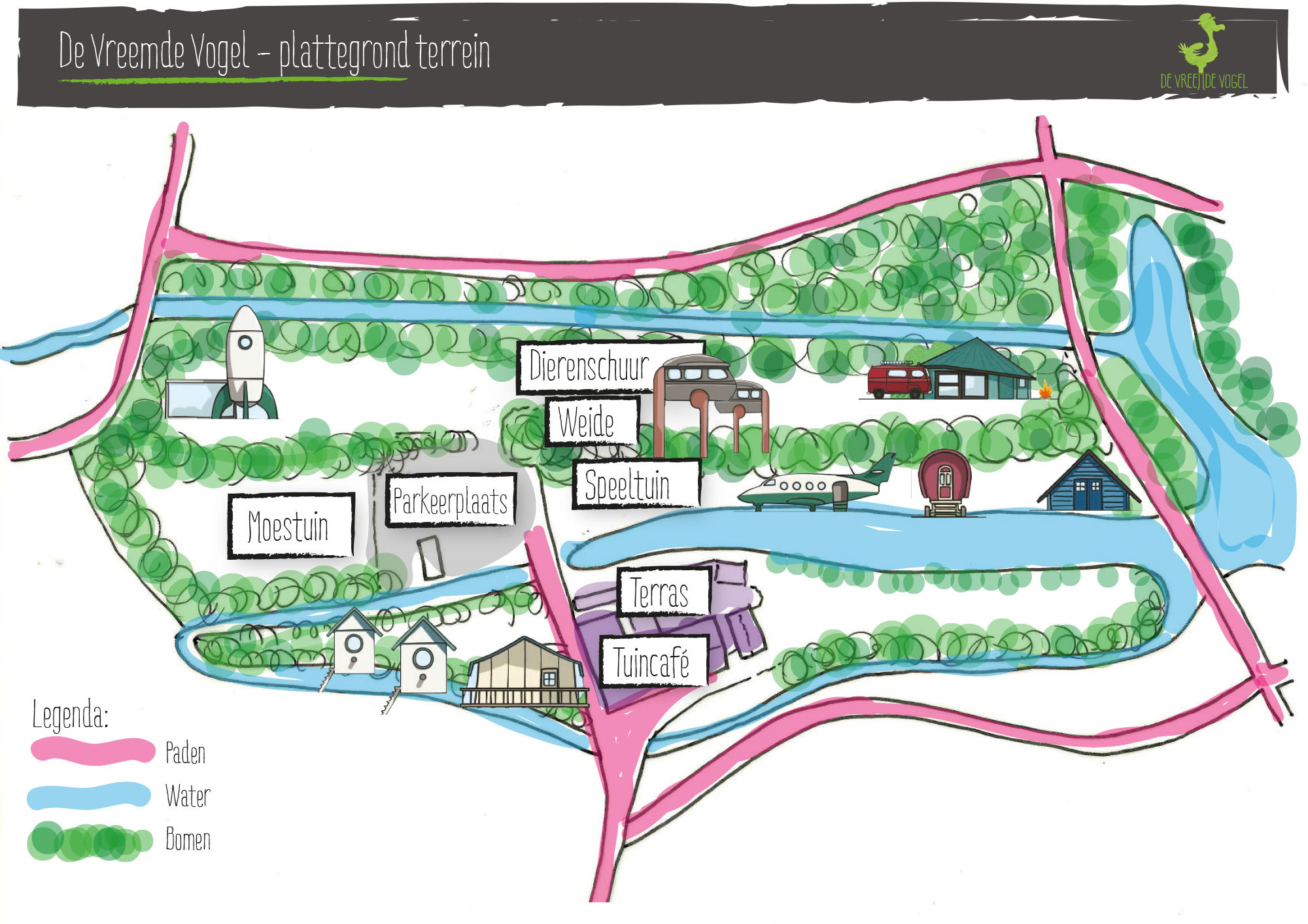 Plattegrond De Vreemde Vogel
