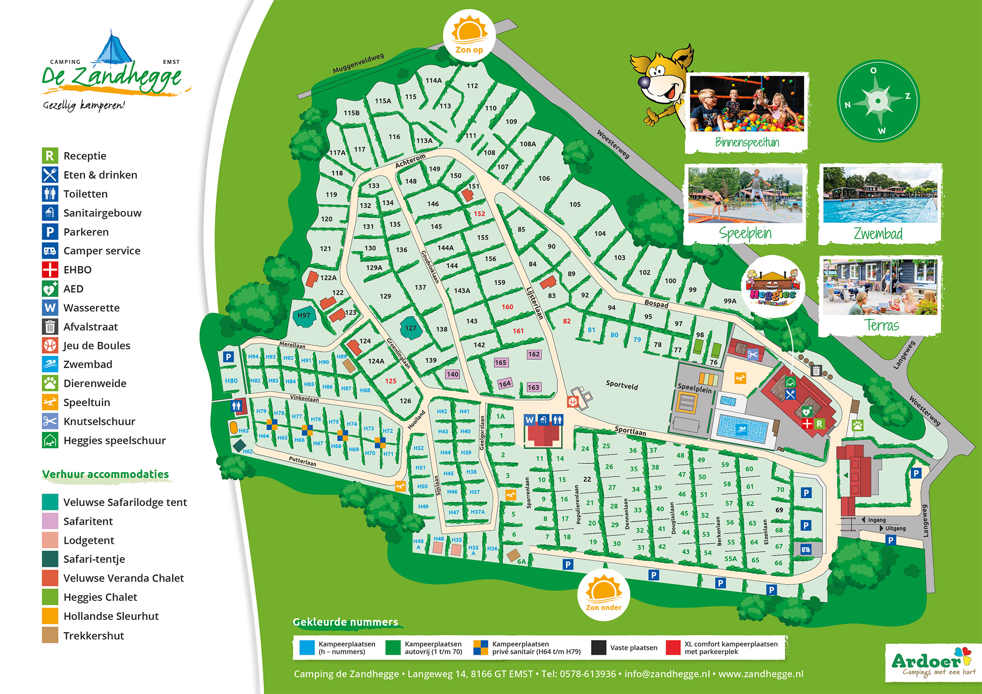 Plattegrond De Zandhegge