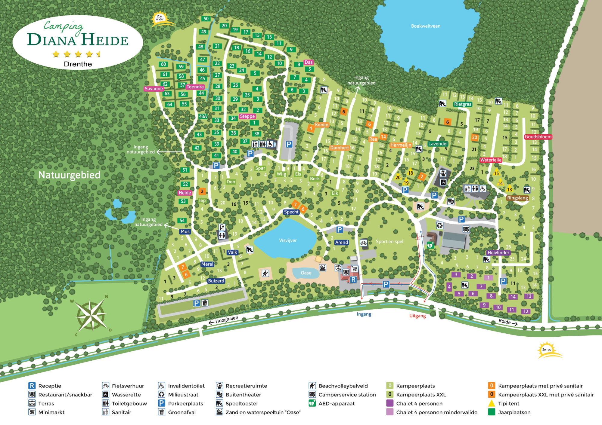 Plattegrond Diana Heide