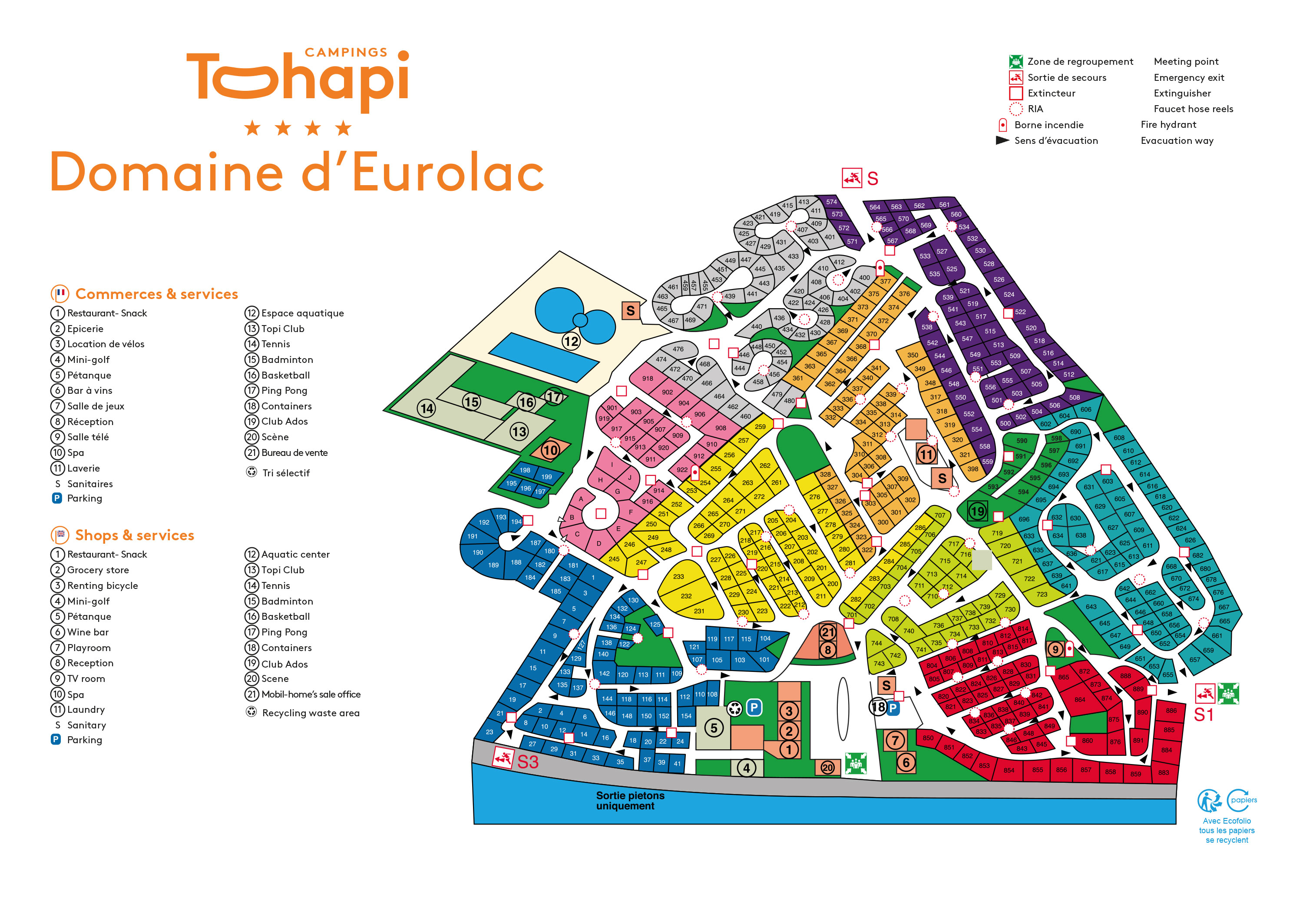 Plattegrond Domaine d'Eurolac