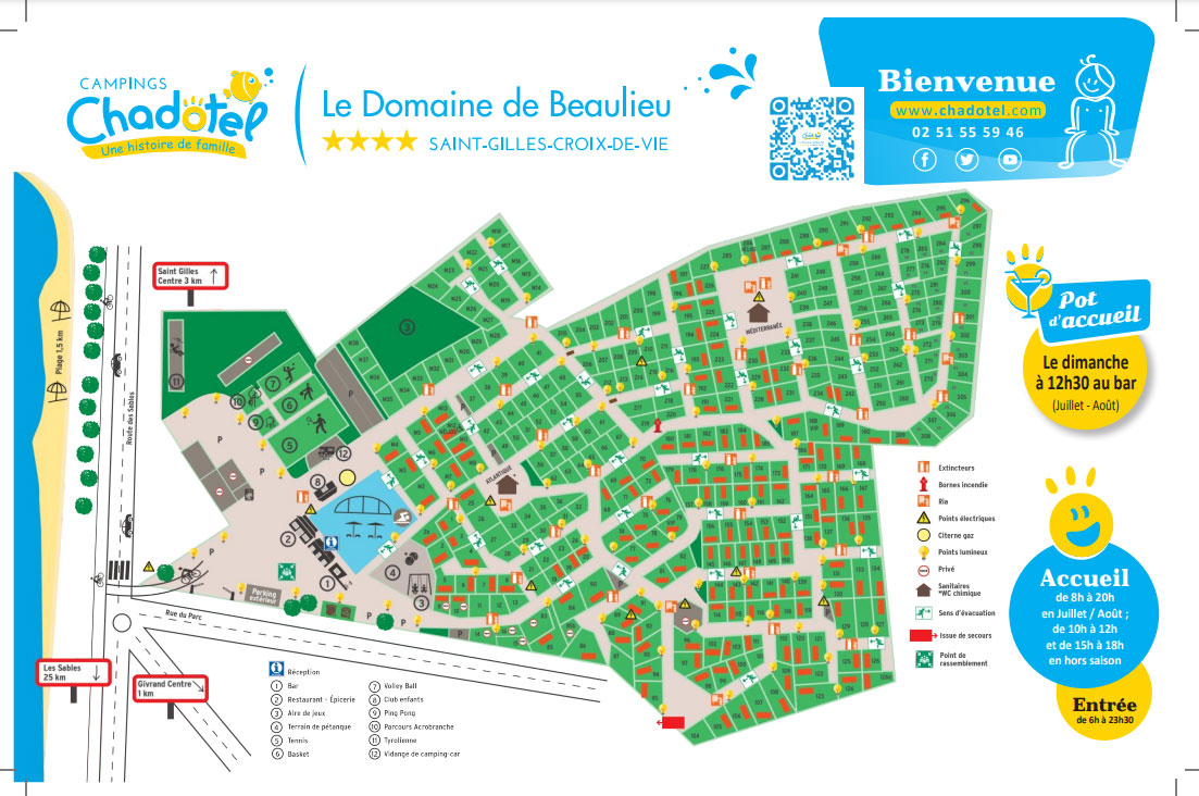 Plattegrond Domaine de Beaulieu